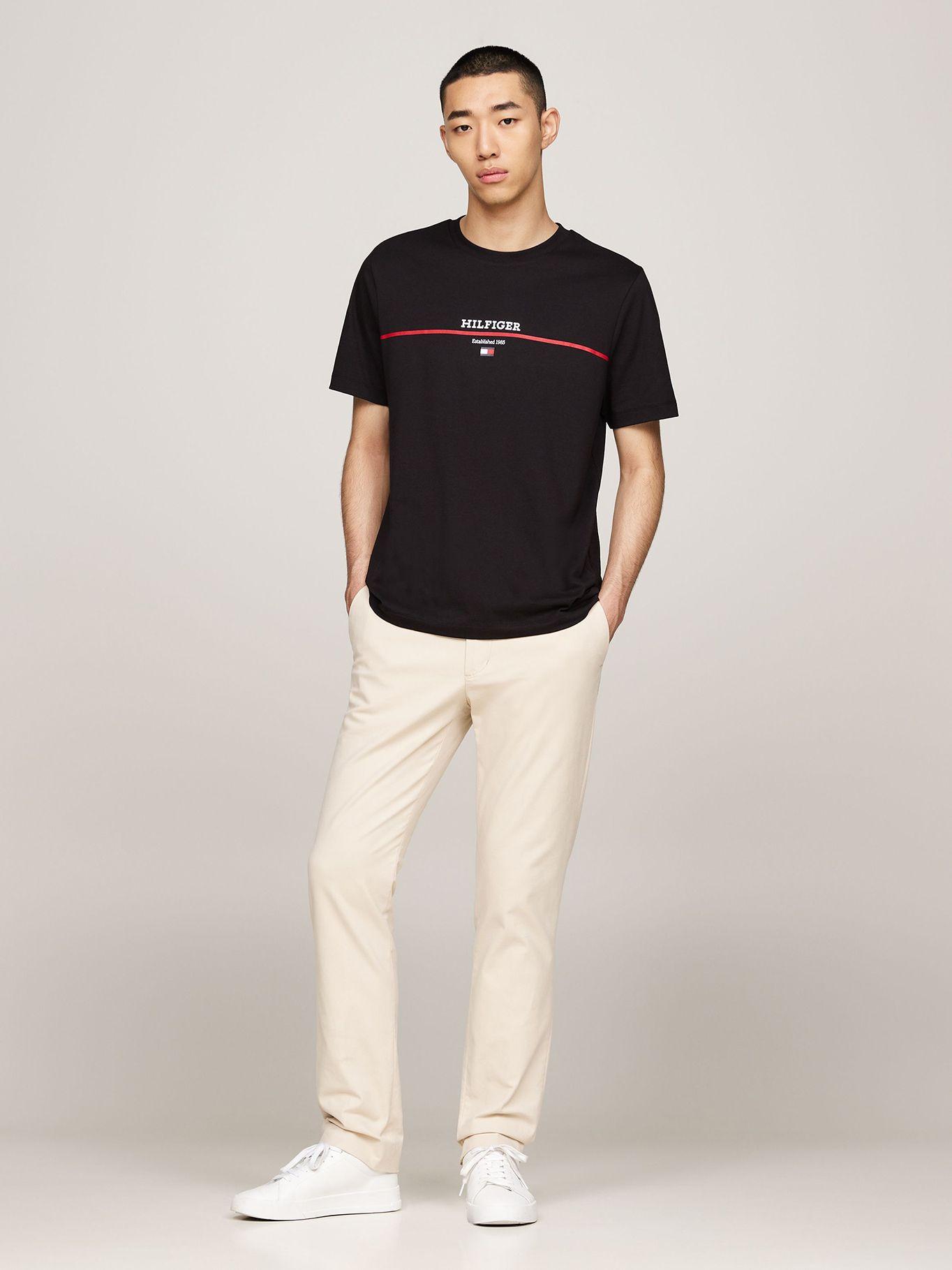 Polera Con Logo Stripe Negro Tommy Hilfiger-1