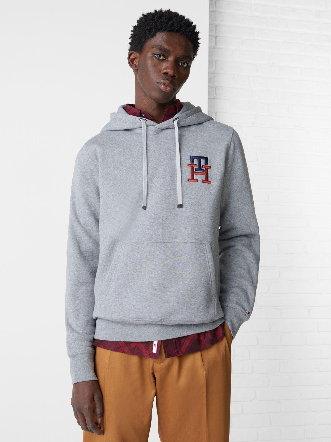Polerón Hoodie Essential Monogram Gris Tommy Hilfiger-0