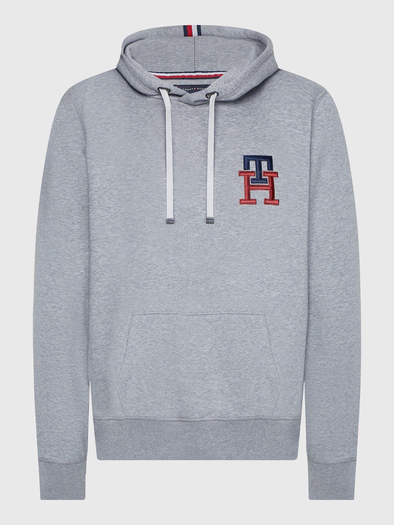 Polerón Hoodie Essential Monogram Gris Tommy Hilfiger-4