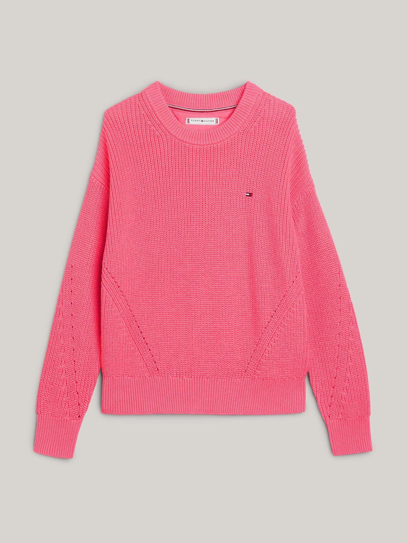 Sweater Essential Niña Amplio Rosado Tommy Hilfiger-4