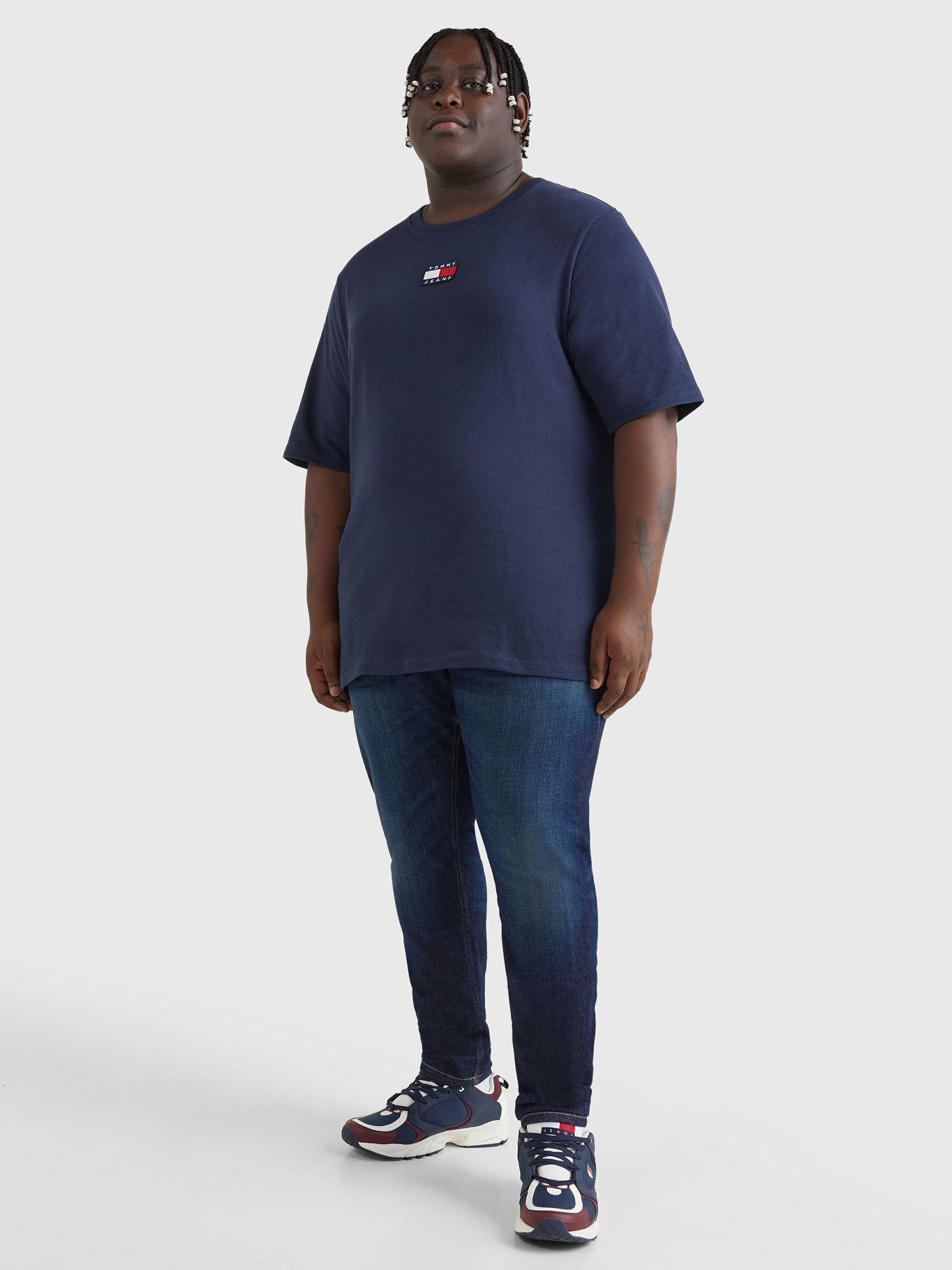 Polera Plus Center Con Parche Azul Tommy Jeans-1