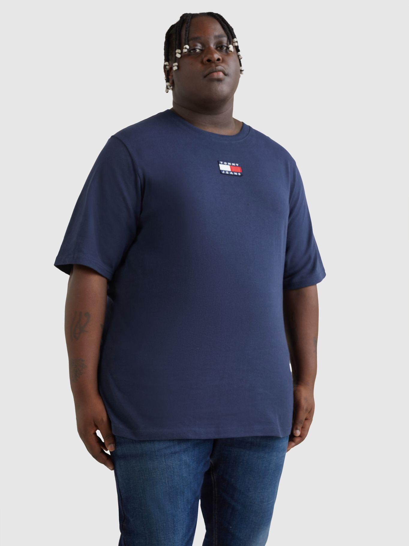 Polera Plus Center Con Parche Azul Tommy Jeans-0