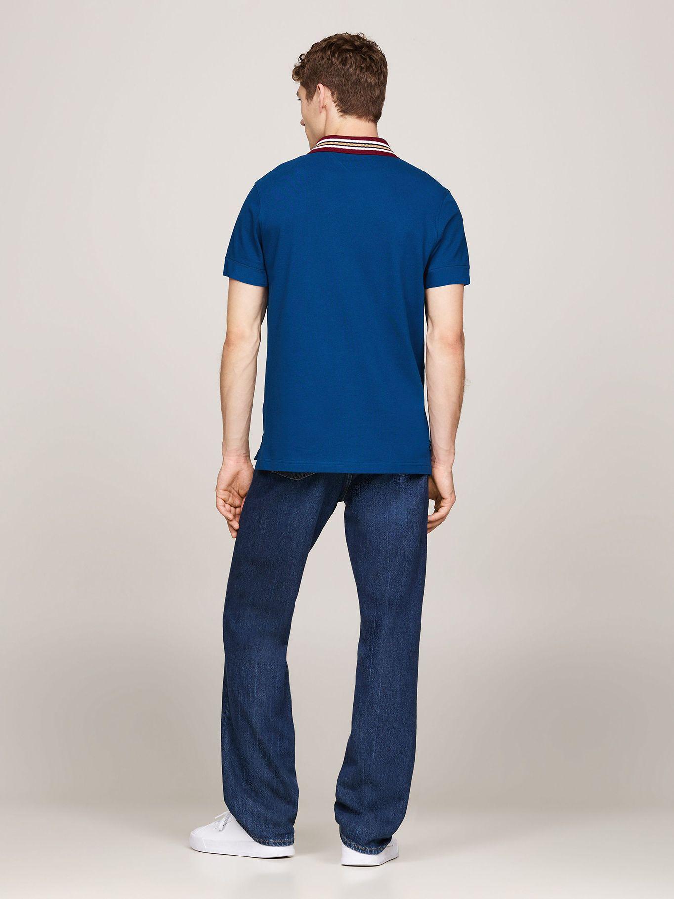 Polo Cuello Contraste Regular Fit Azul Tommy Hilfiger-2