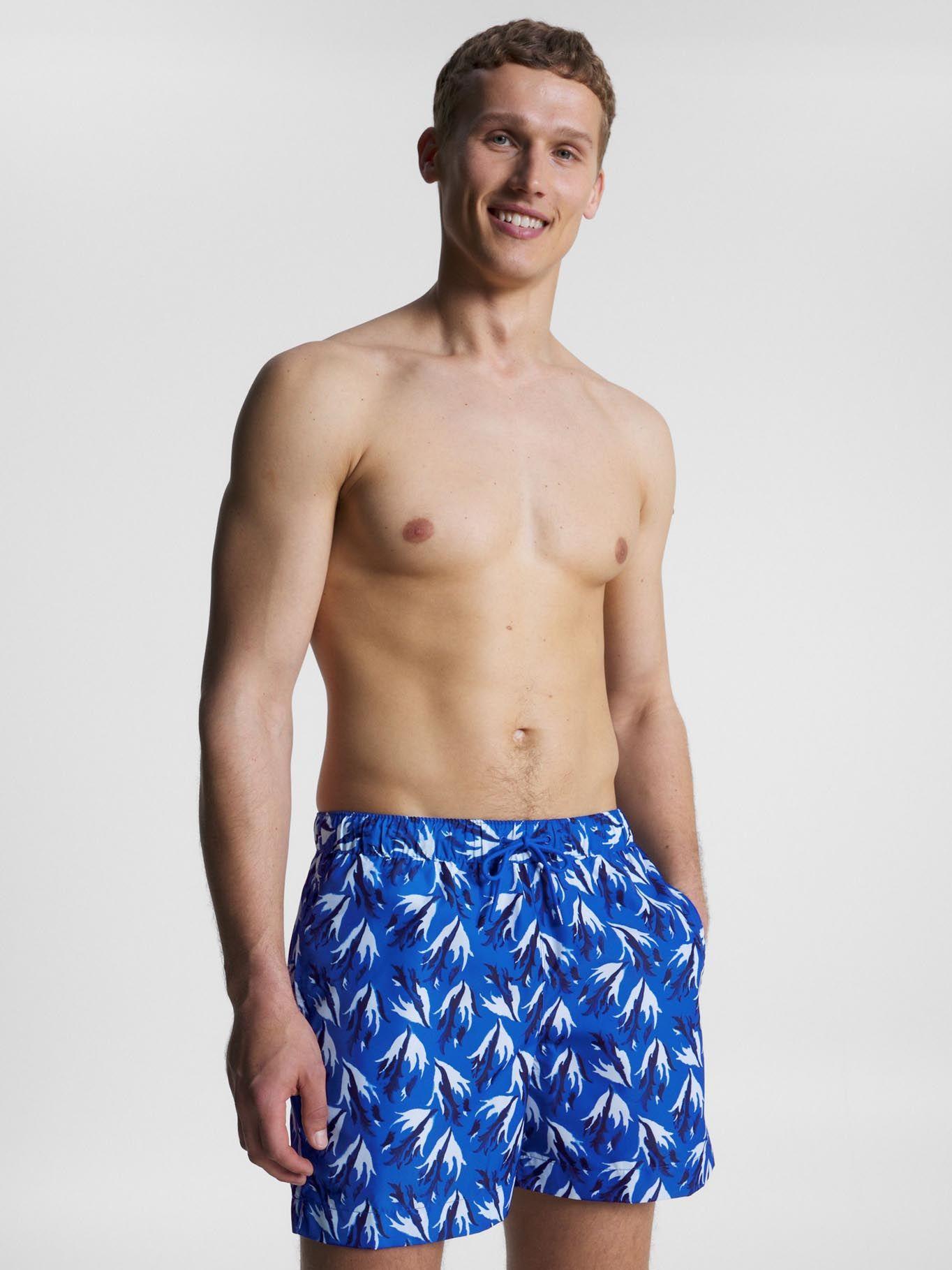 Traje De Baño Essential Con Print Azul Tommy Hilfiger-0