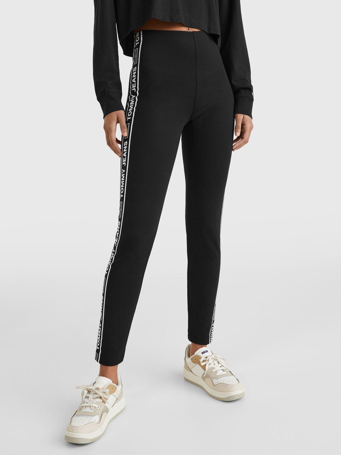 Leggings Con Cinta Con Logo Negro Tommy Jeans JN2-0