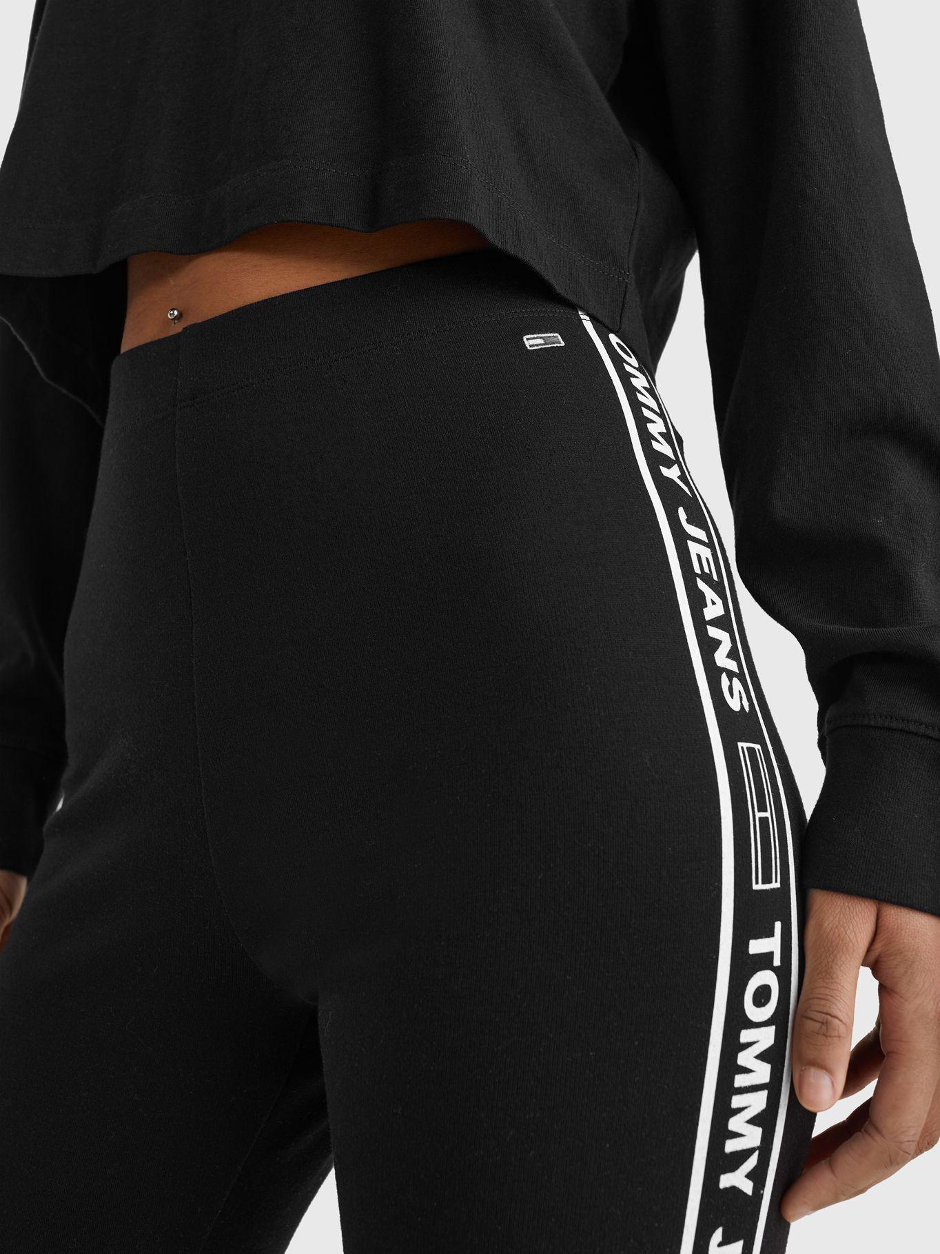 Leggings Con Cinta Con Logo Negro Tommy Jeans JN2-2
