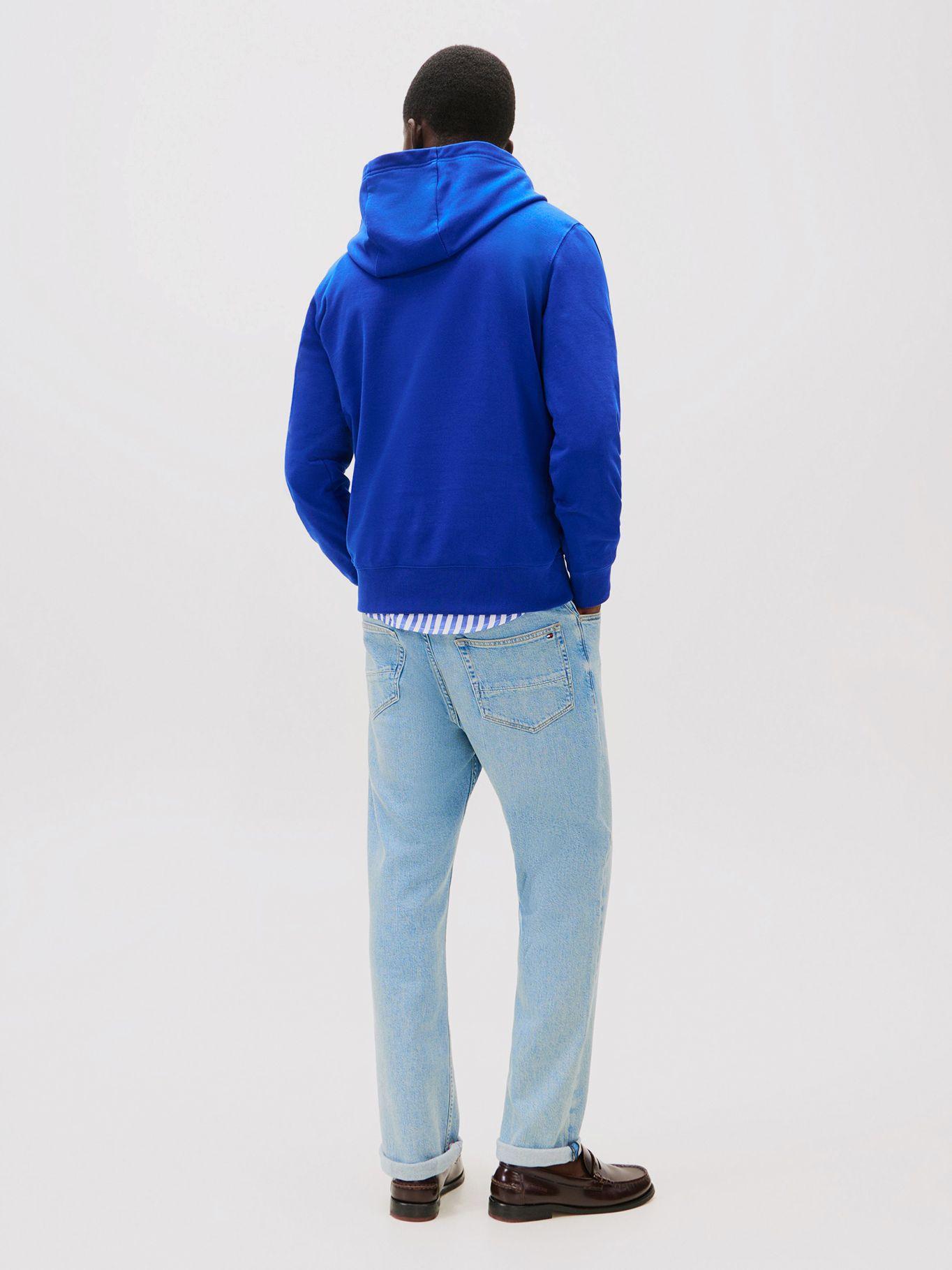 Polerón Hoodie Center Stack Logo Azul Tommy Hilfiger-2
