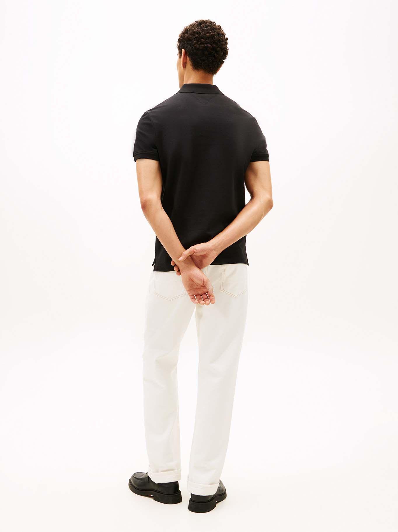 Polo Regular Fit Con Logo Gráfico Negro Tommy Hilfiger-2