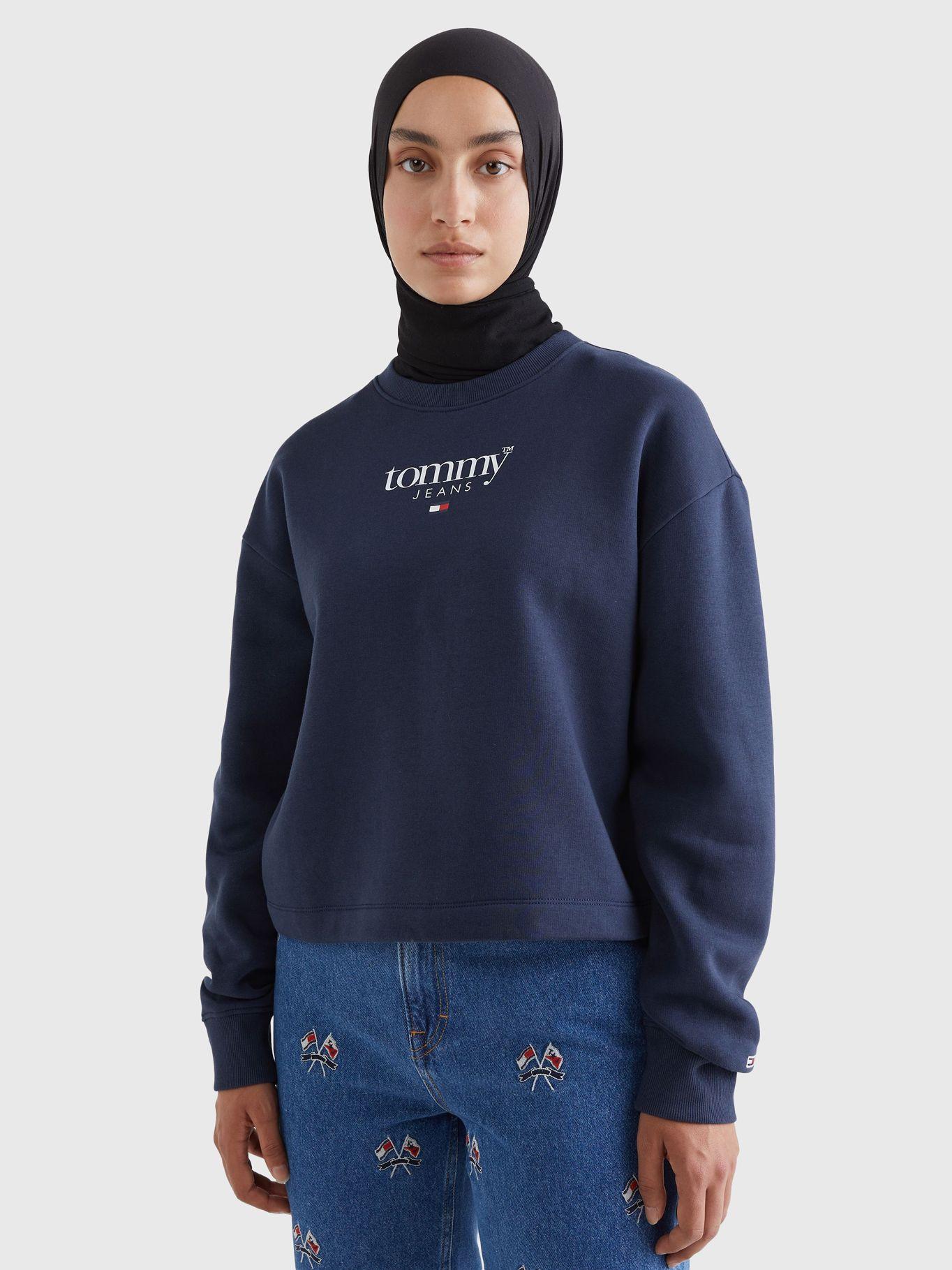 Polerón Relaxed Essential Logo Azul Tommy Jeans-0