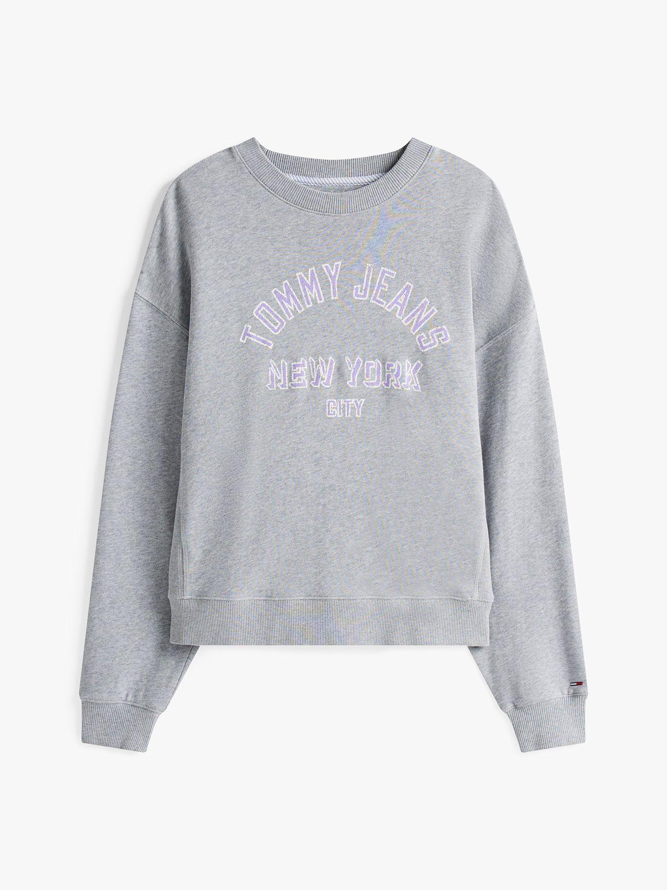 Polerón Relaxed Varsity Gris Q13 Tommy Jeans-4