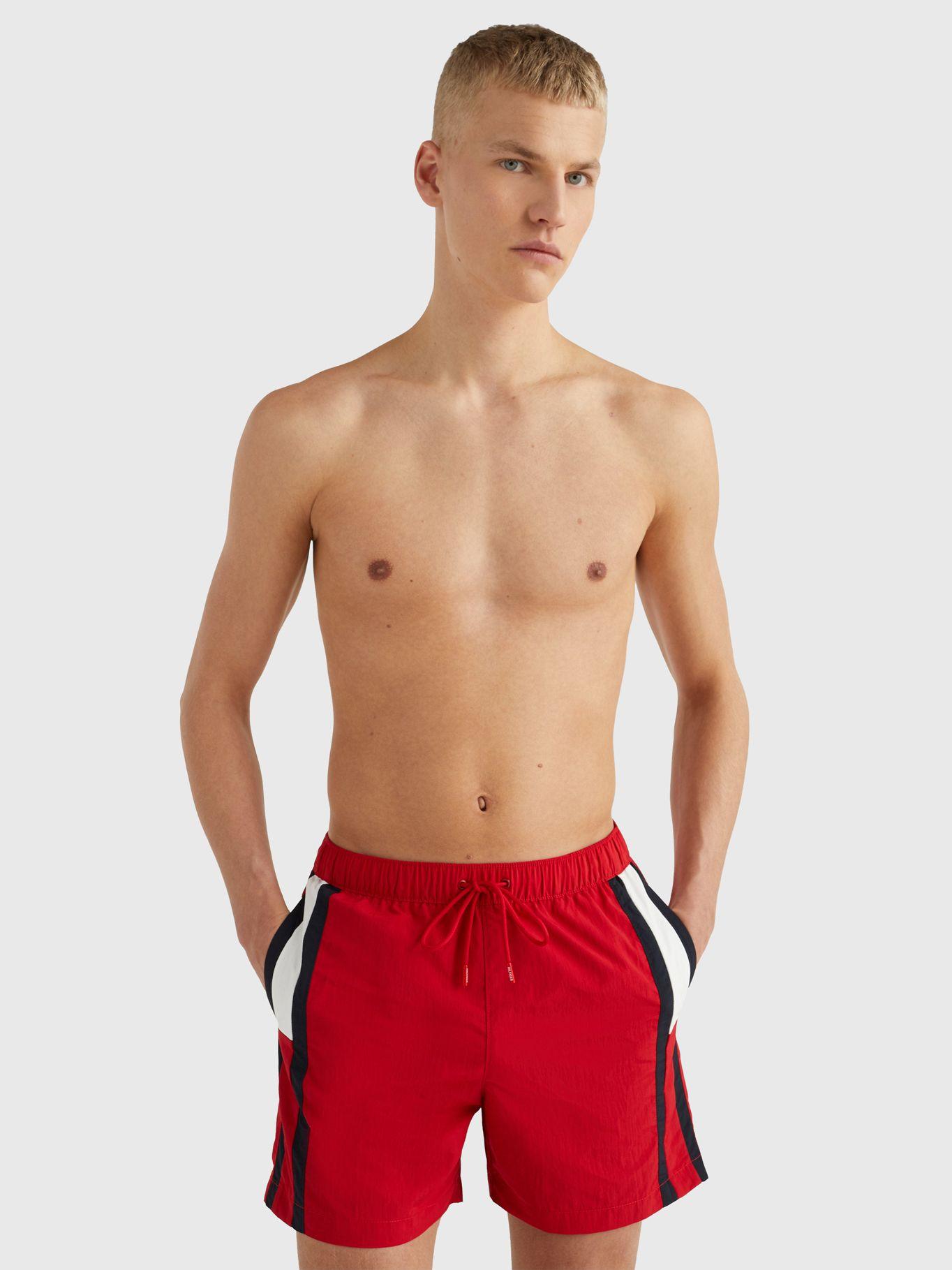 Traje De Baño Con Bandera Rojo Tommy Hilfiger-0