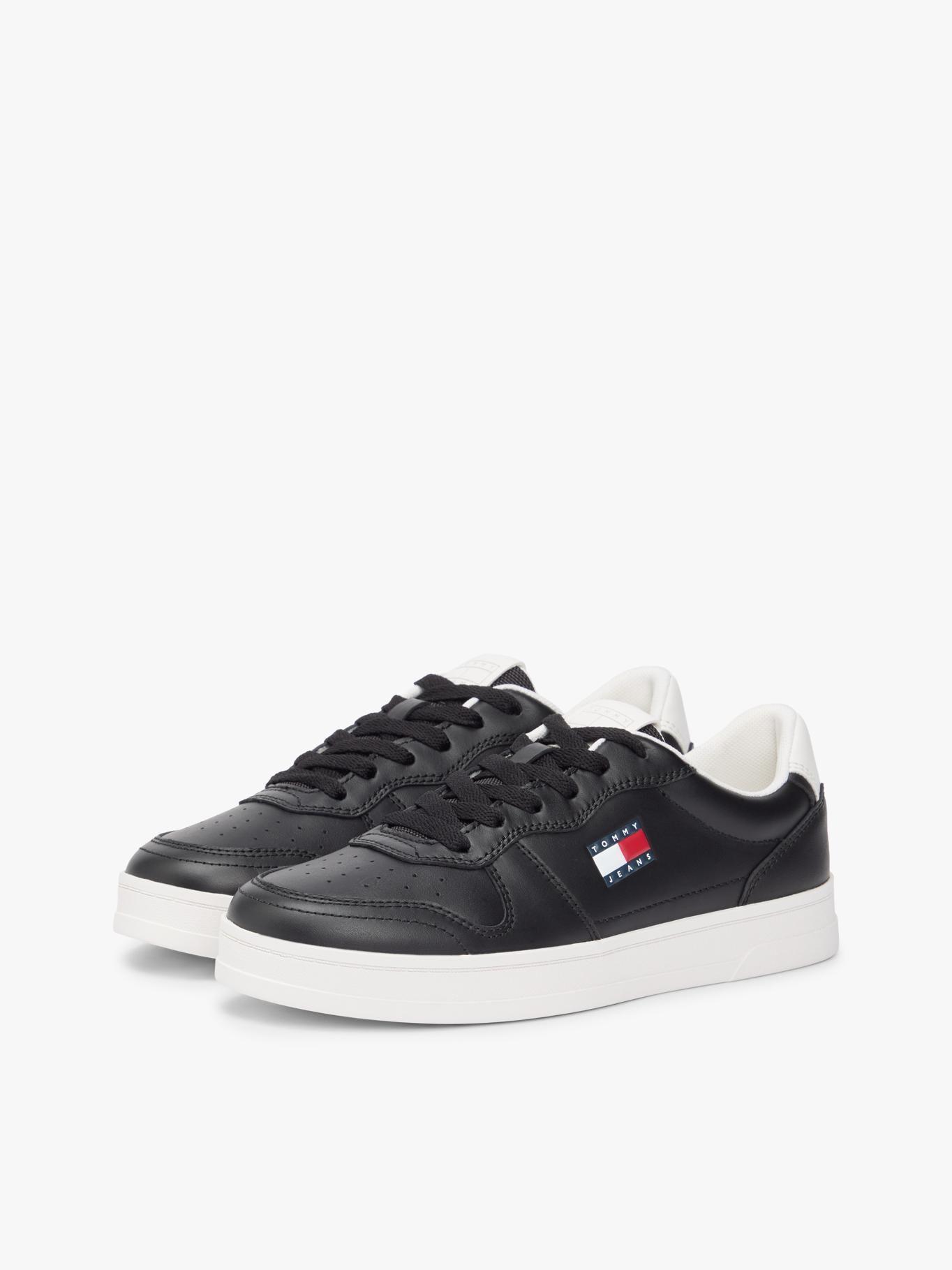 Zapatillas De Cuero Con Logo-0