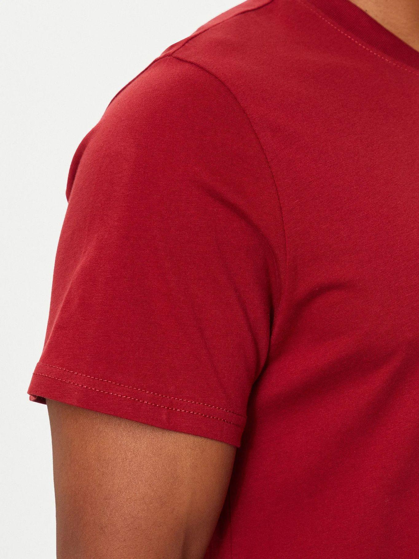 Polera Logo Slim Hombre Fit Rojo Tommy Jeans-4