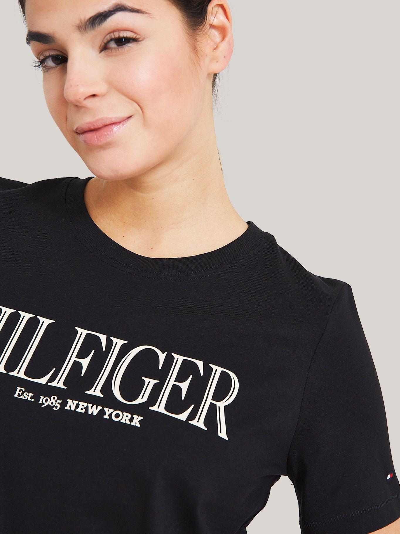 Polera Con Monotipo Regular Fit Negro Tommy Hilfiger-3