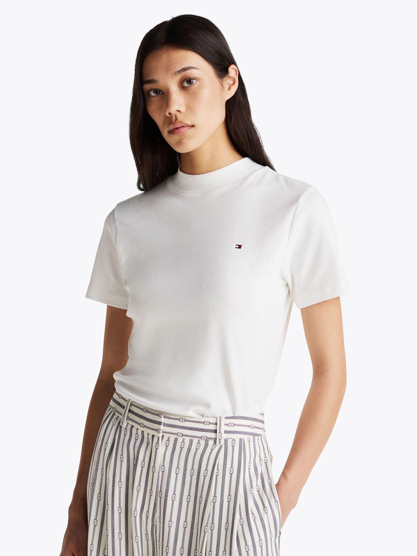Polera Cropped Slim Fit Blanco Tommy Hilfiger-0