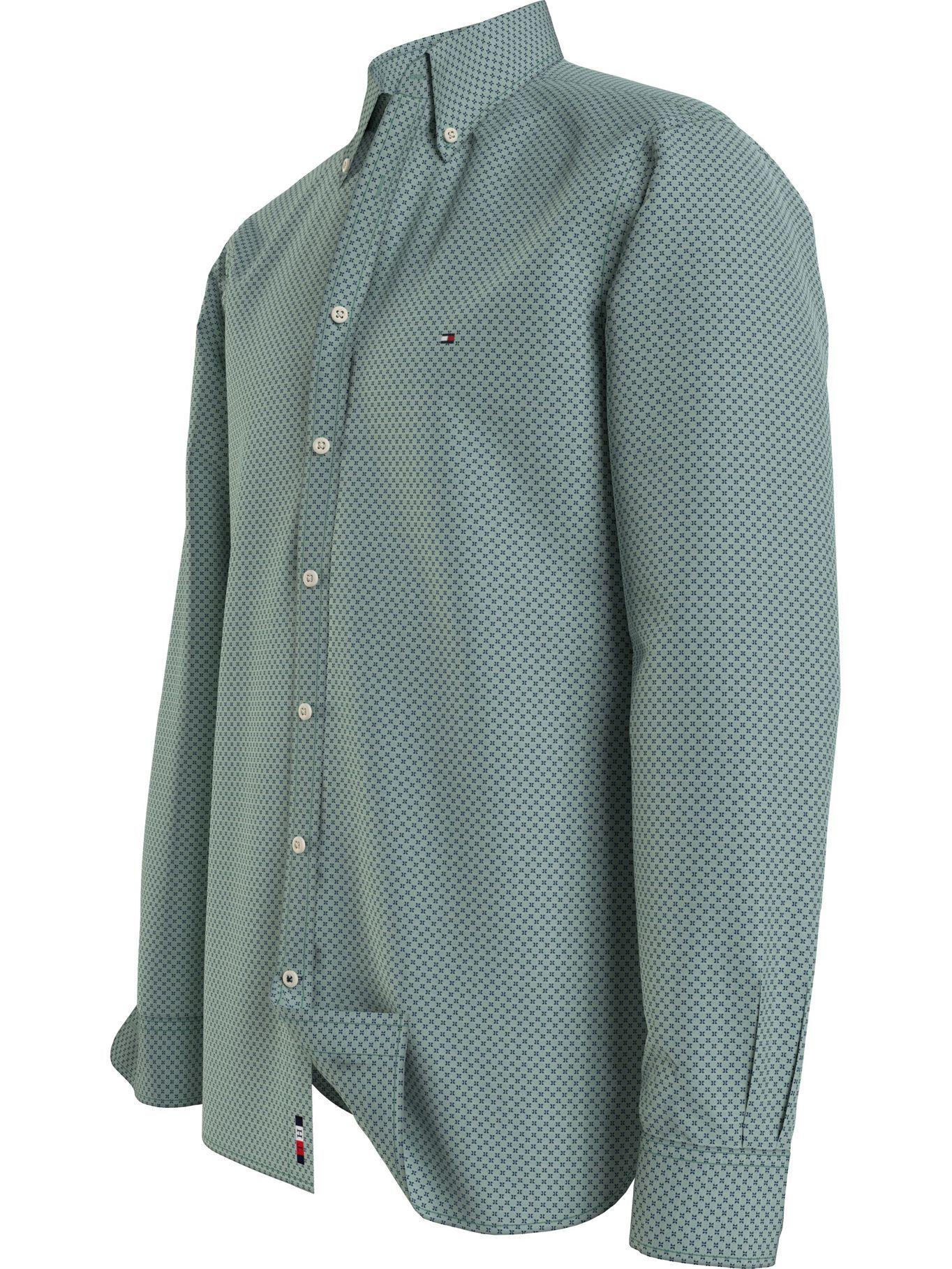 Camisa Natural Soft Mini Print Verde Tommy Hilfiger-2