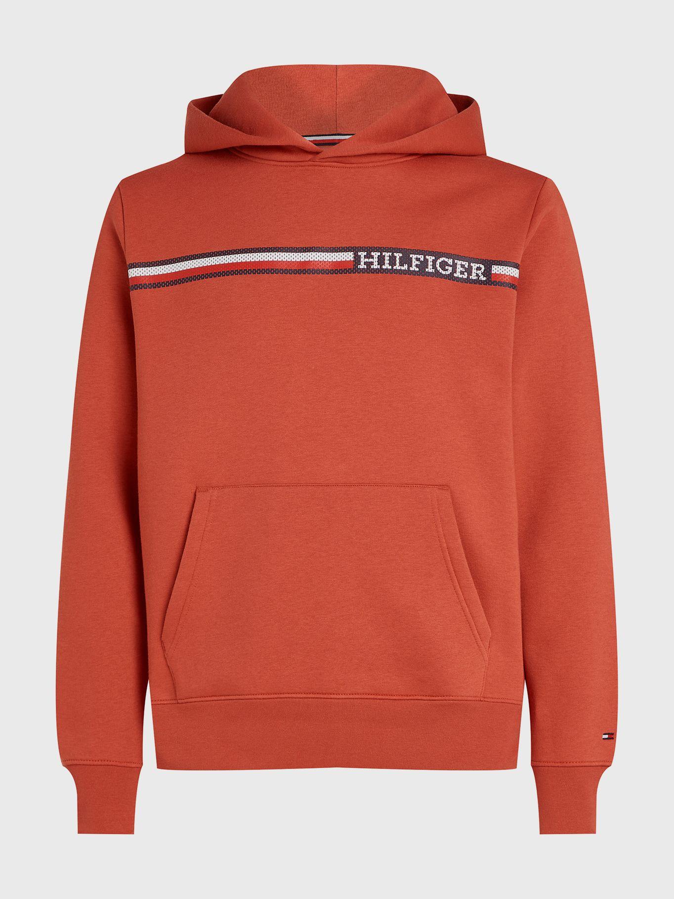 Polerón Hoodie Con Logo Stripe Rojo Tommy Hilfiger-4