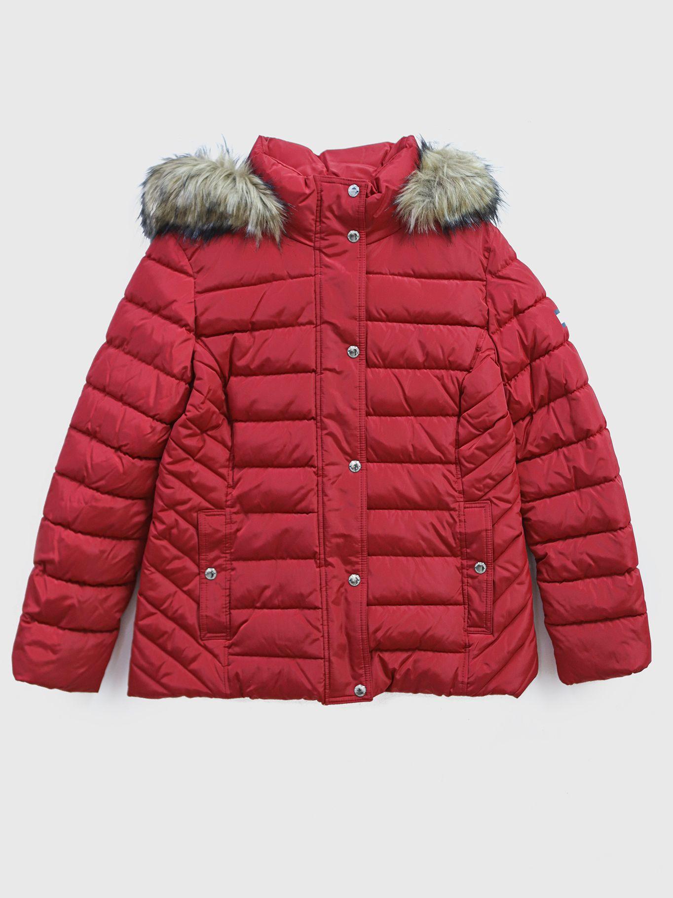 Parka Essential Hoodie Rojo Tommy Hilfiger-0