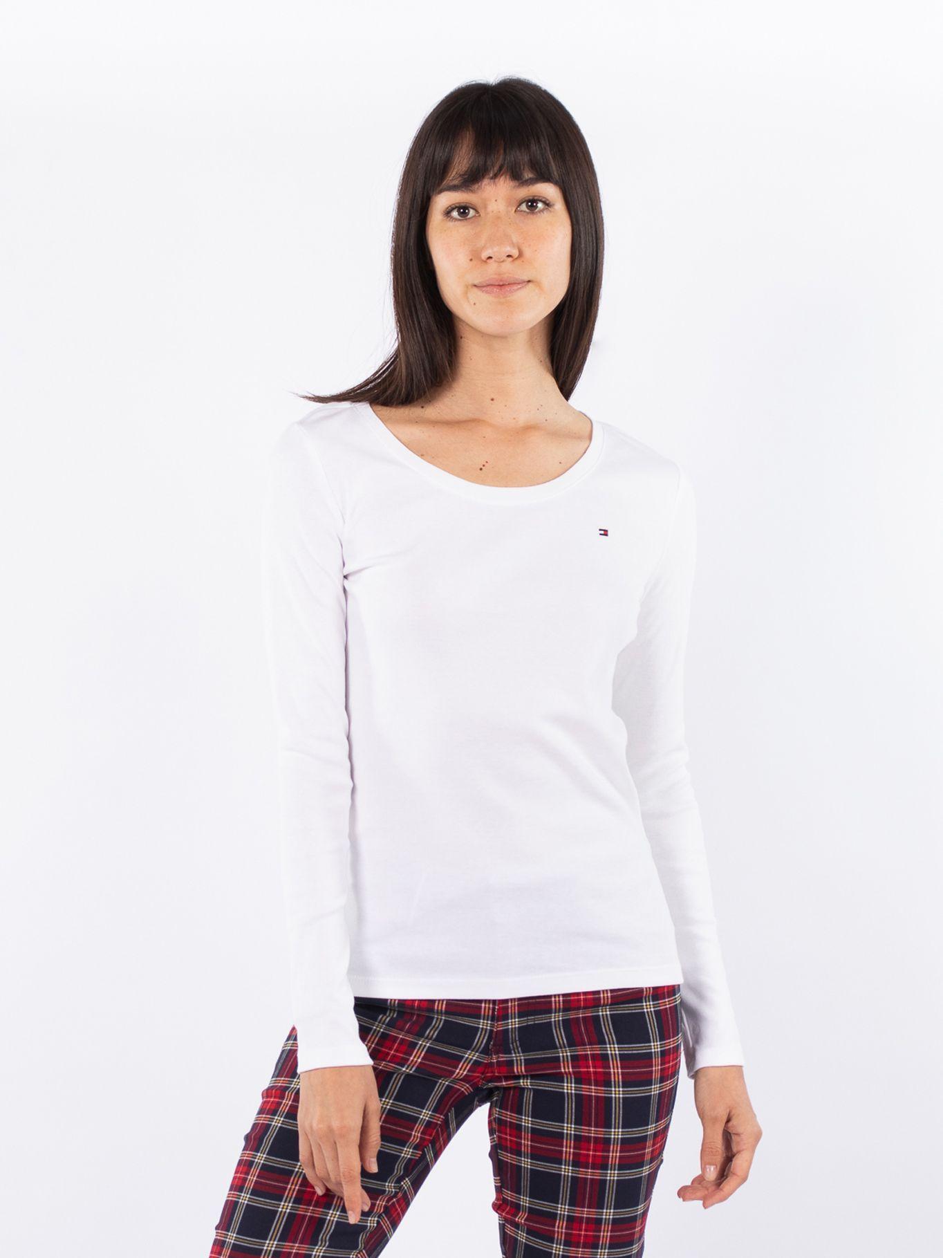 Polera C-Neck Essential Logo Blanco Tommy Hilfiger-0