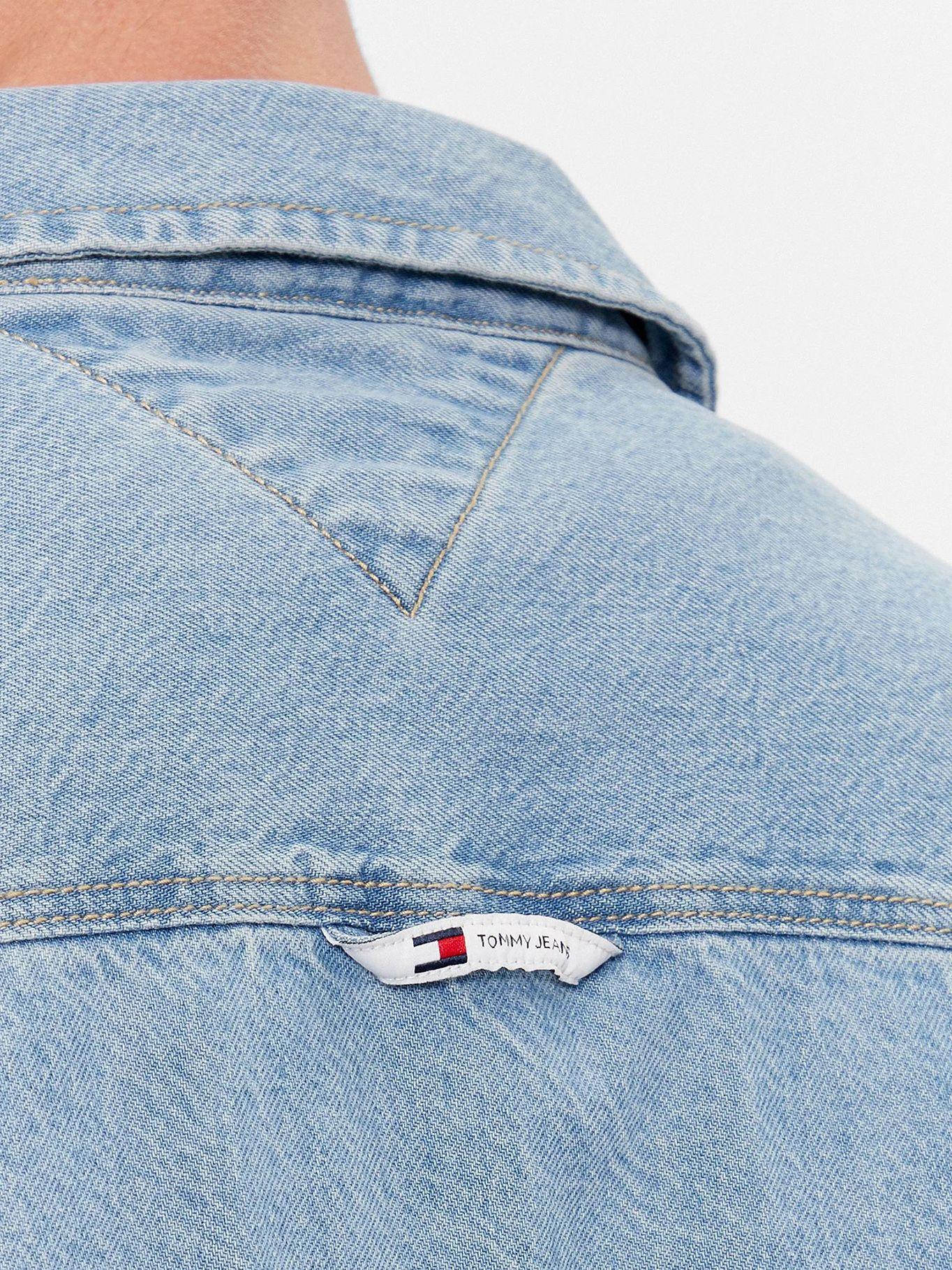 Camisa Denim Casual Fit Celeste Tommy Hilfiger-4