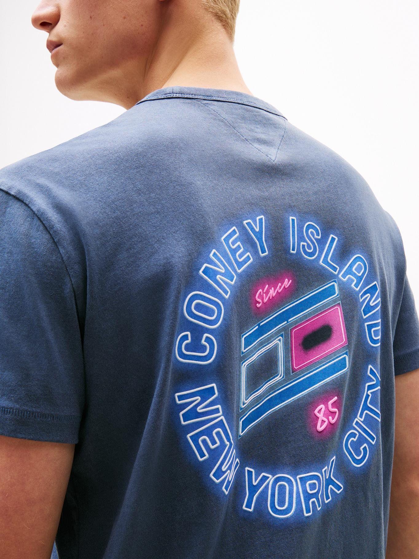 Polera Novelty Con Estampado Azul C1G Tommy Jeans-3