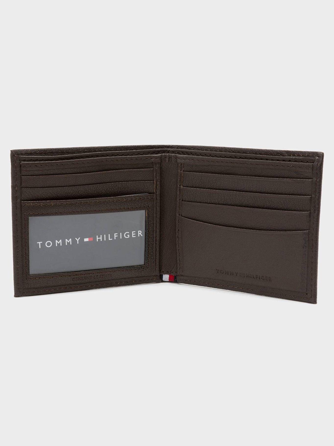 Billetera De Cuero Billfold Café Tommy Hilfiger-2