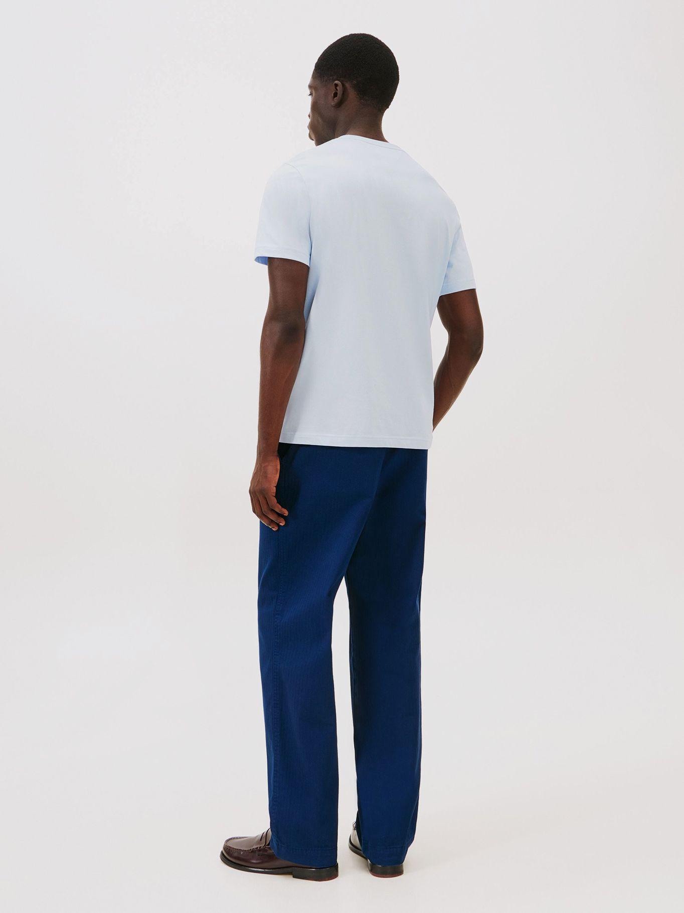 Polera Flag Box Logo Celeste Tommy Hilfiger-2