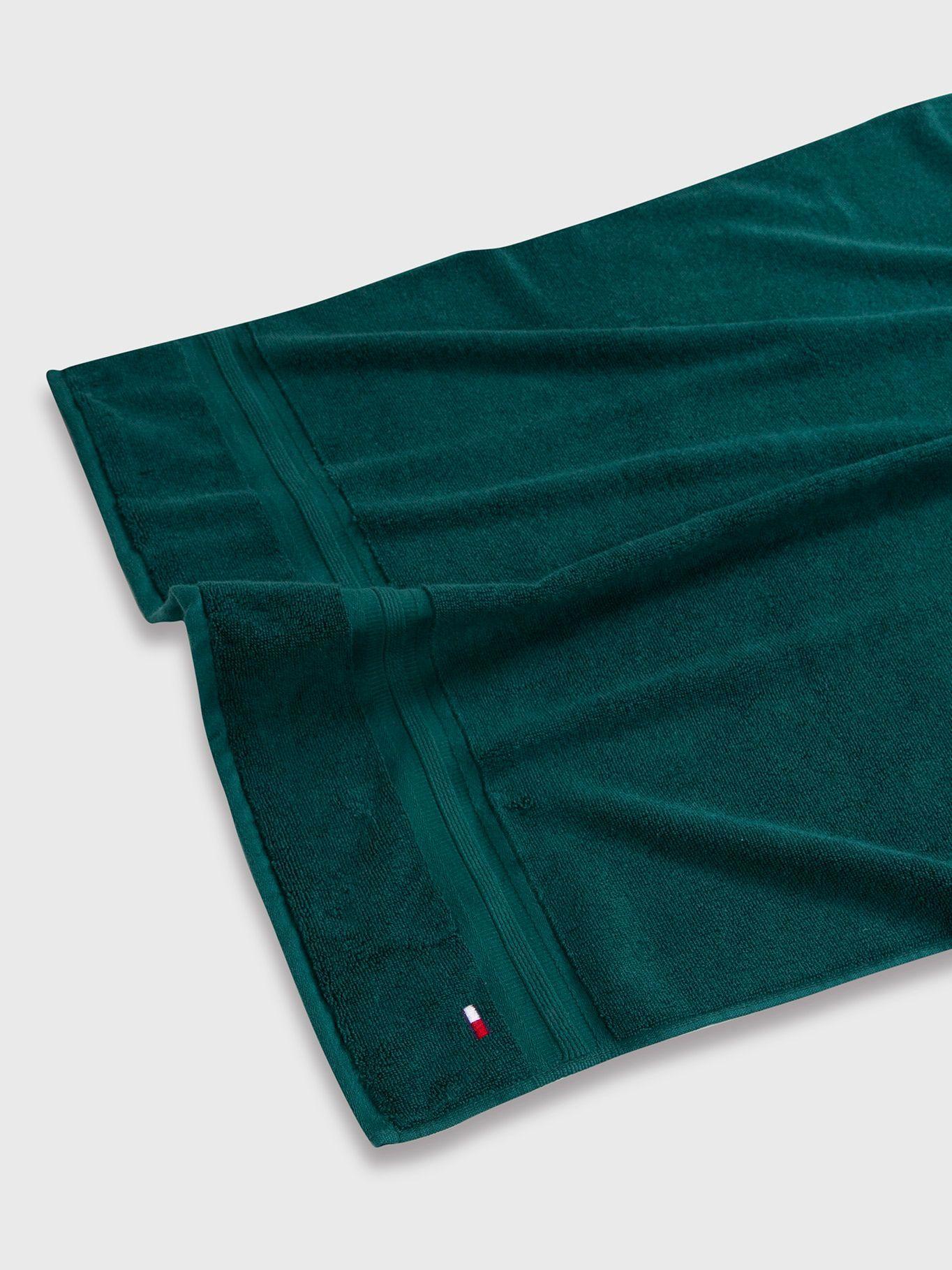 Toalla De Baño Solid Verde Tommy Hilfiger-1