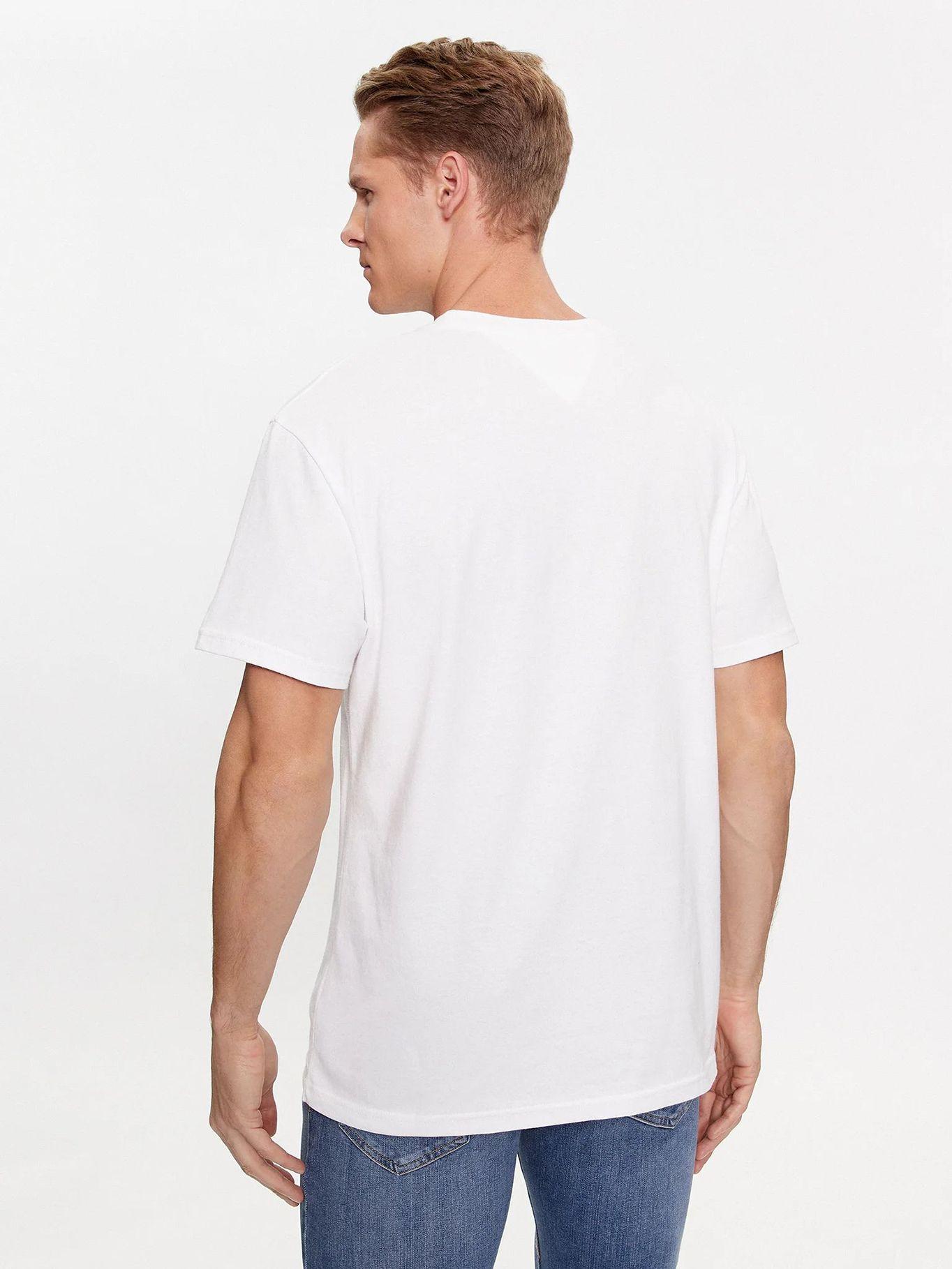 Polera Spray Flag Logo Blanco Tommy Jeans-2