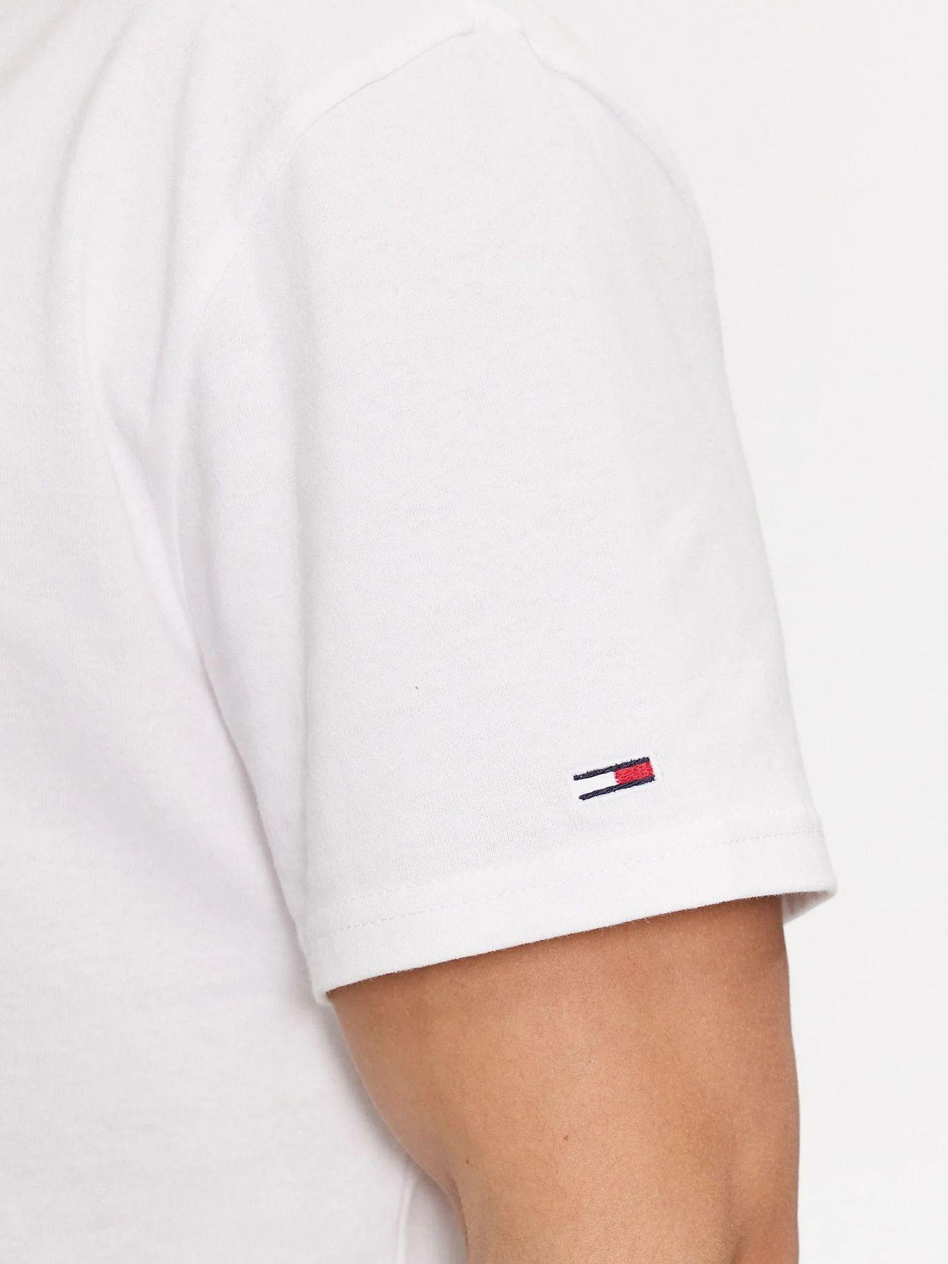 Polera Spray Flag Logo Blanco Tommy Jeans-3