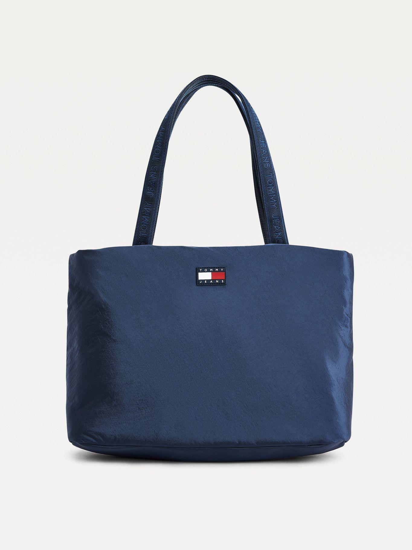 Bolso Tote Con Parche Azul Tommy Hilfiger JN2-0
