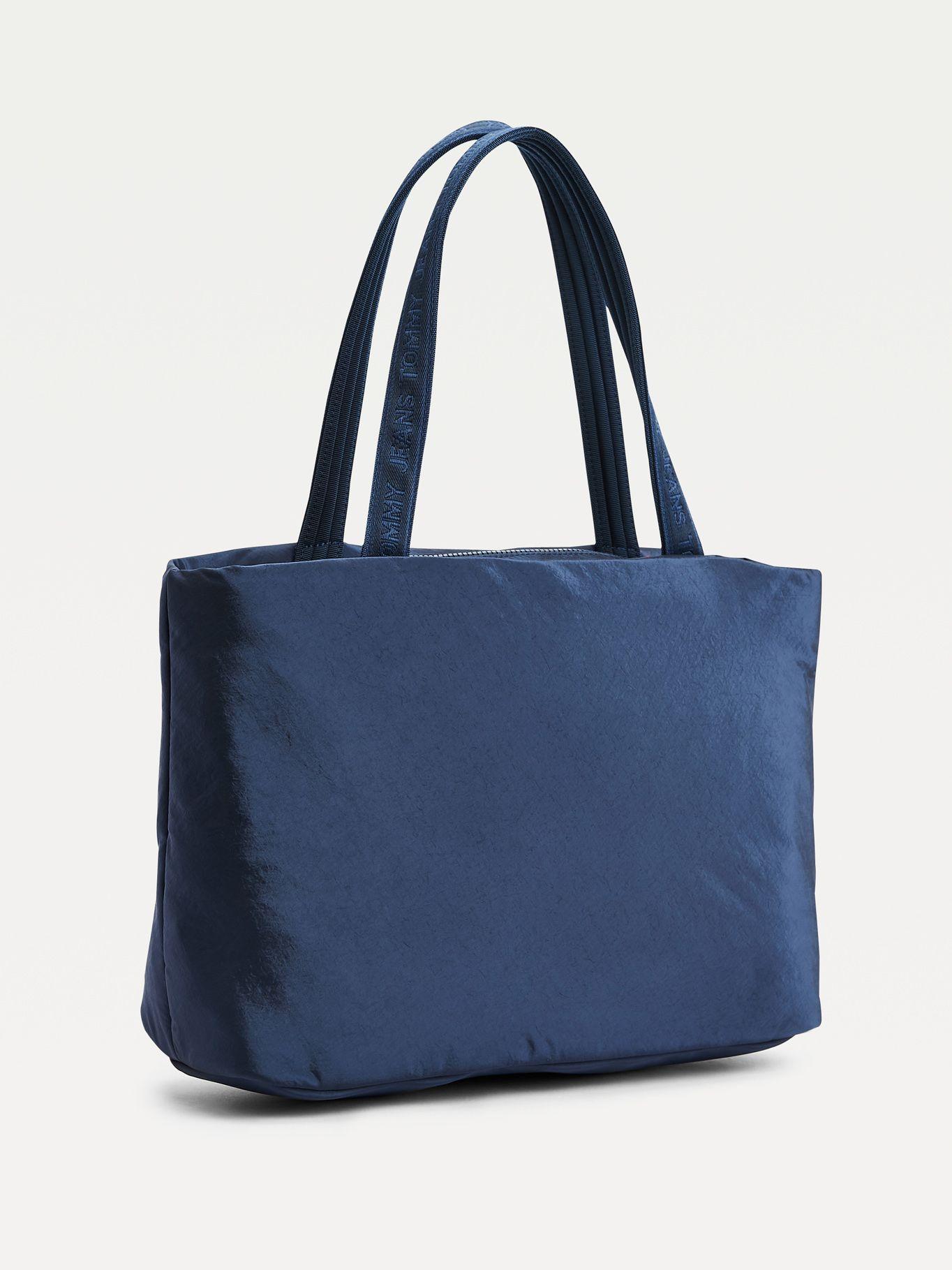 Bolso Tote Con Parche Azul Tommy Hilfiger JN2-1