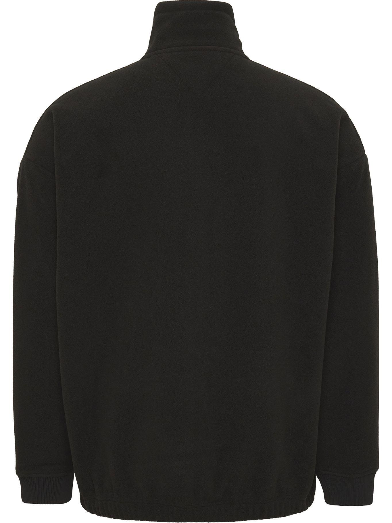 Polerón Relaxed Cuello Mock Negro Tommy Hilfiger-1