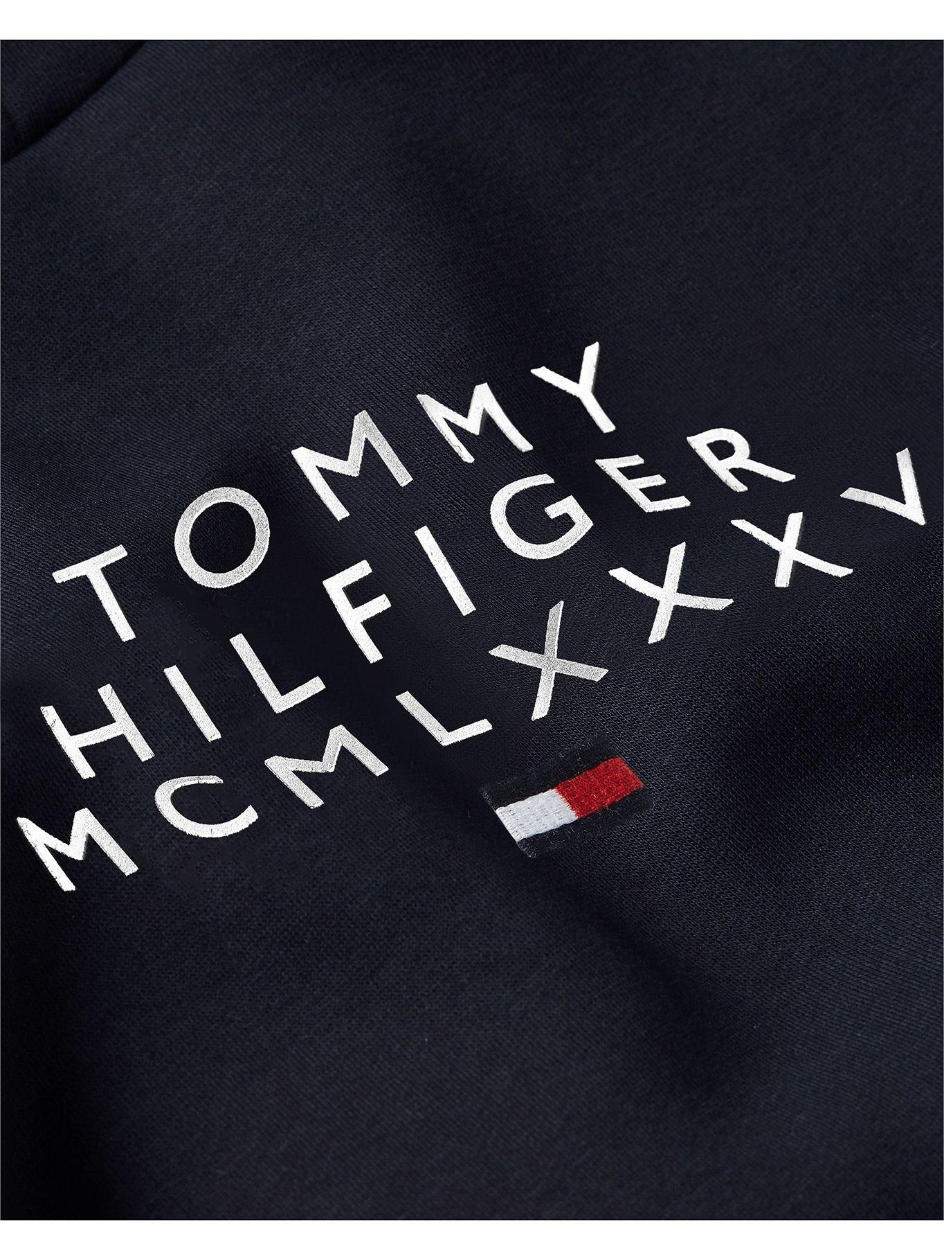 Polerón Hoodie Graphic Center Logo Azul Tommy Hilfiger-3