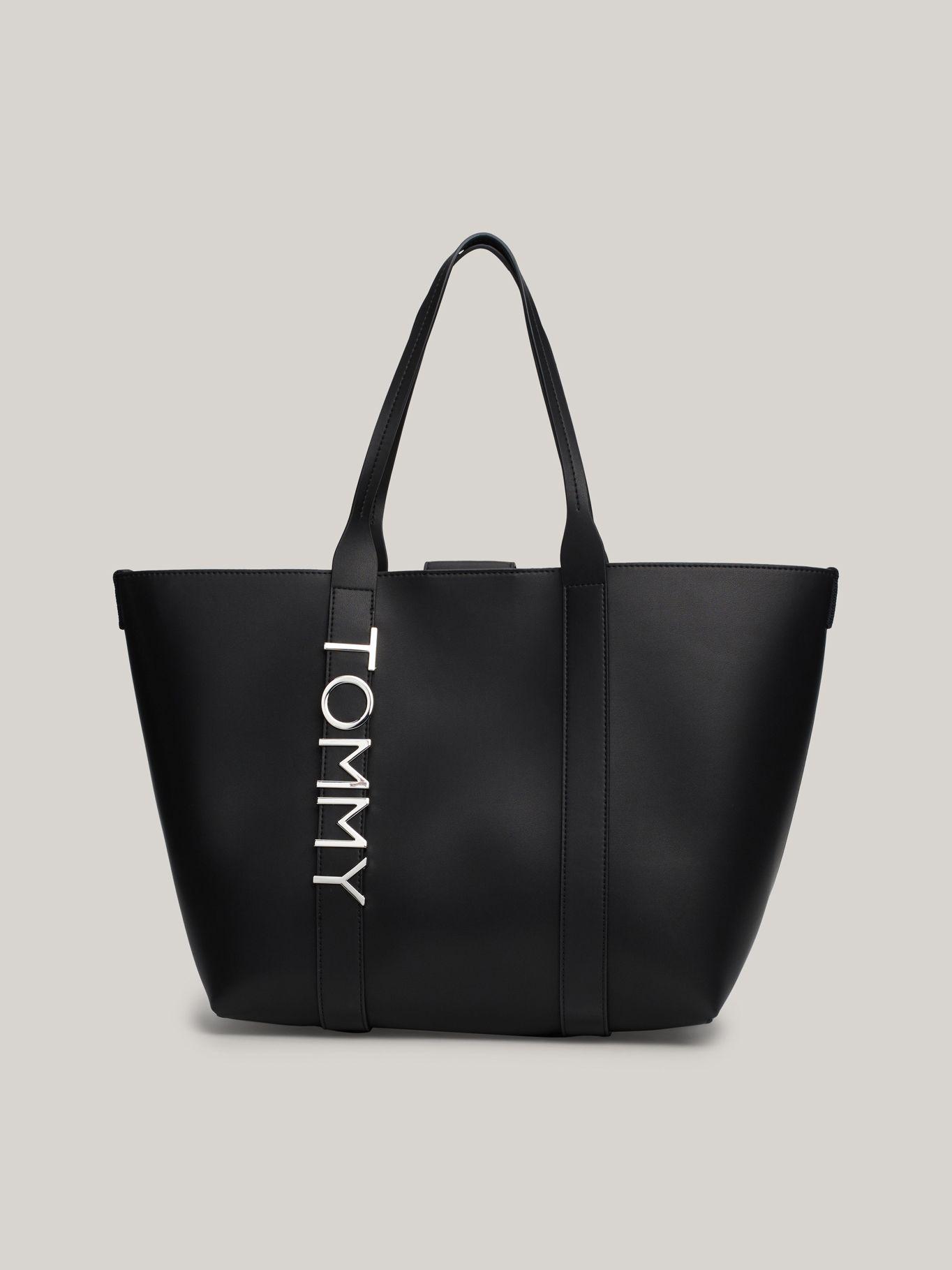 Tote City Con Logo Metálico Negro Tommy Hilfiger-0