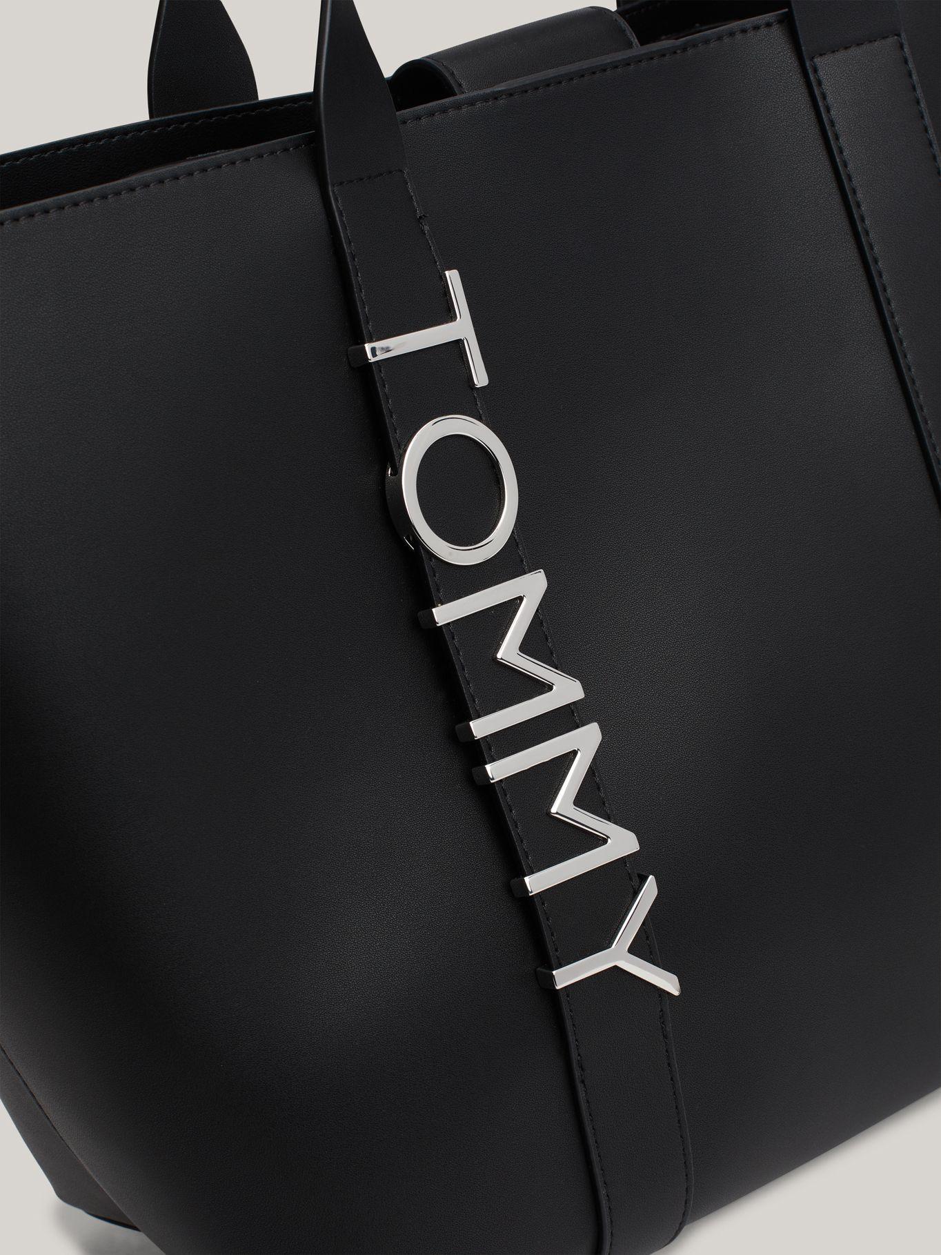 Tote City Con Logo Metálico Negro Tommy Hilfiger-2