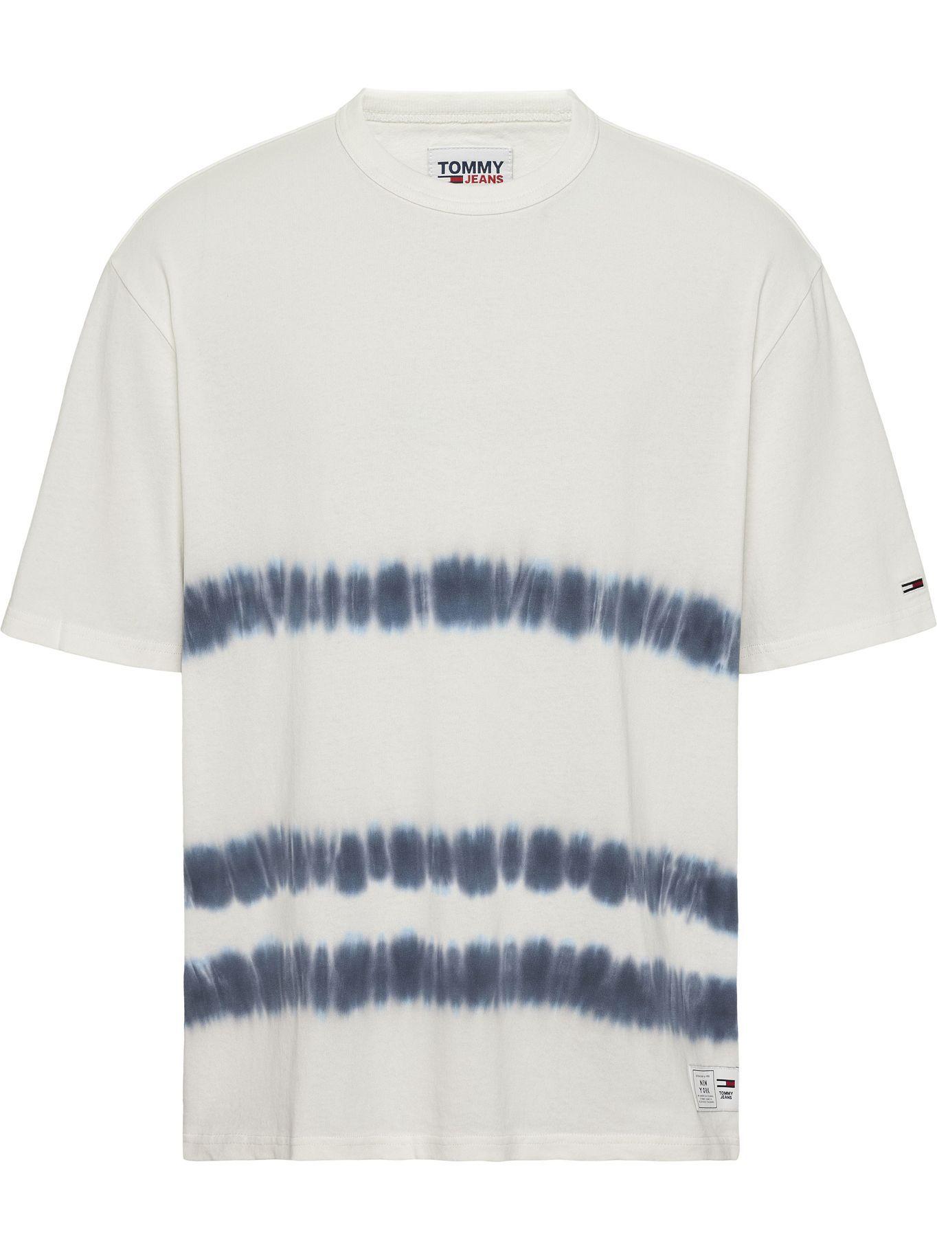 Polera Print Efecto Desteñido Blanco Tommy Jeans-0