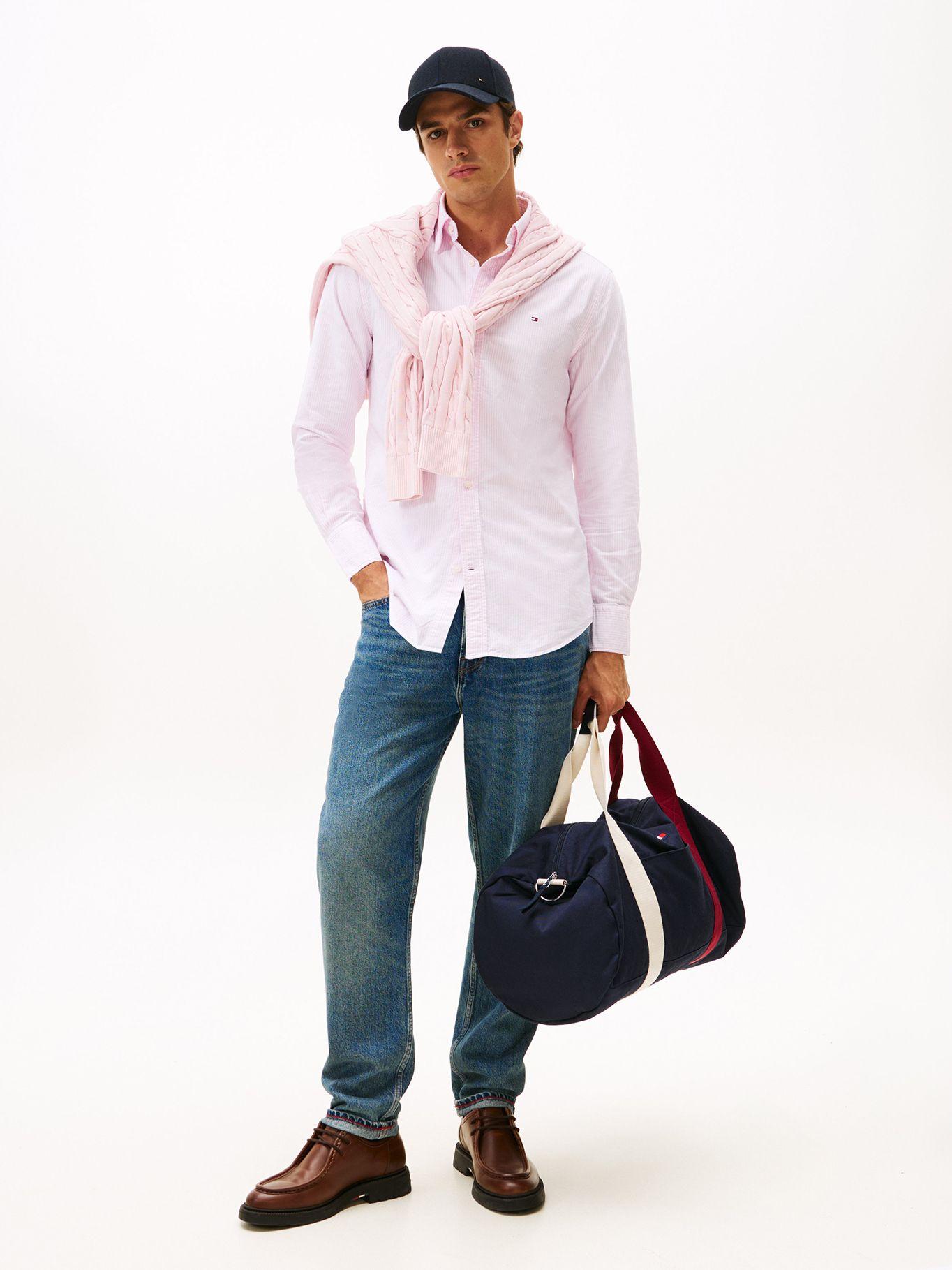 Camisa De Rayas Regular Fit Rosado Tommy Hilfiger-1