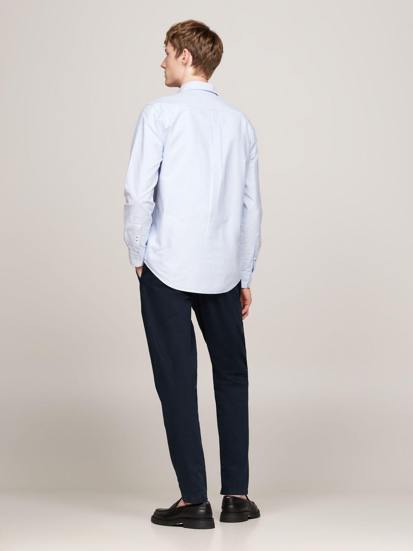 Camisa Oxford Heritage Regular C14 Celeste Tommy Hilfiger-2