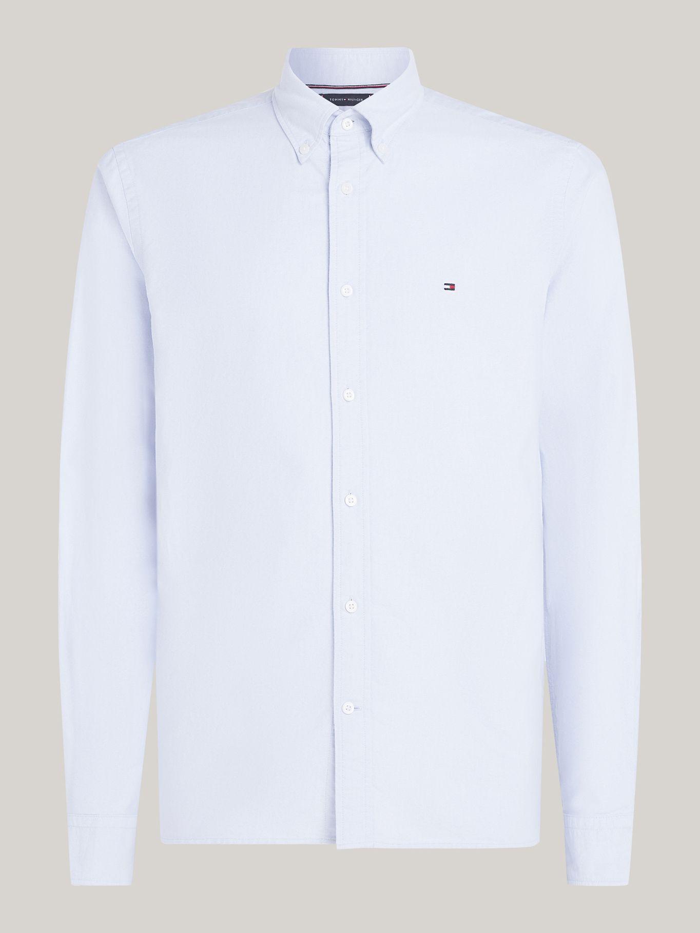 Camisa Oxford Heritage Regular C14 Celeste Tommy Hilfiger-4