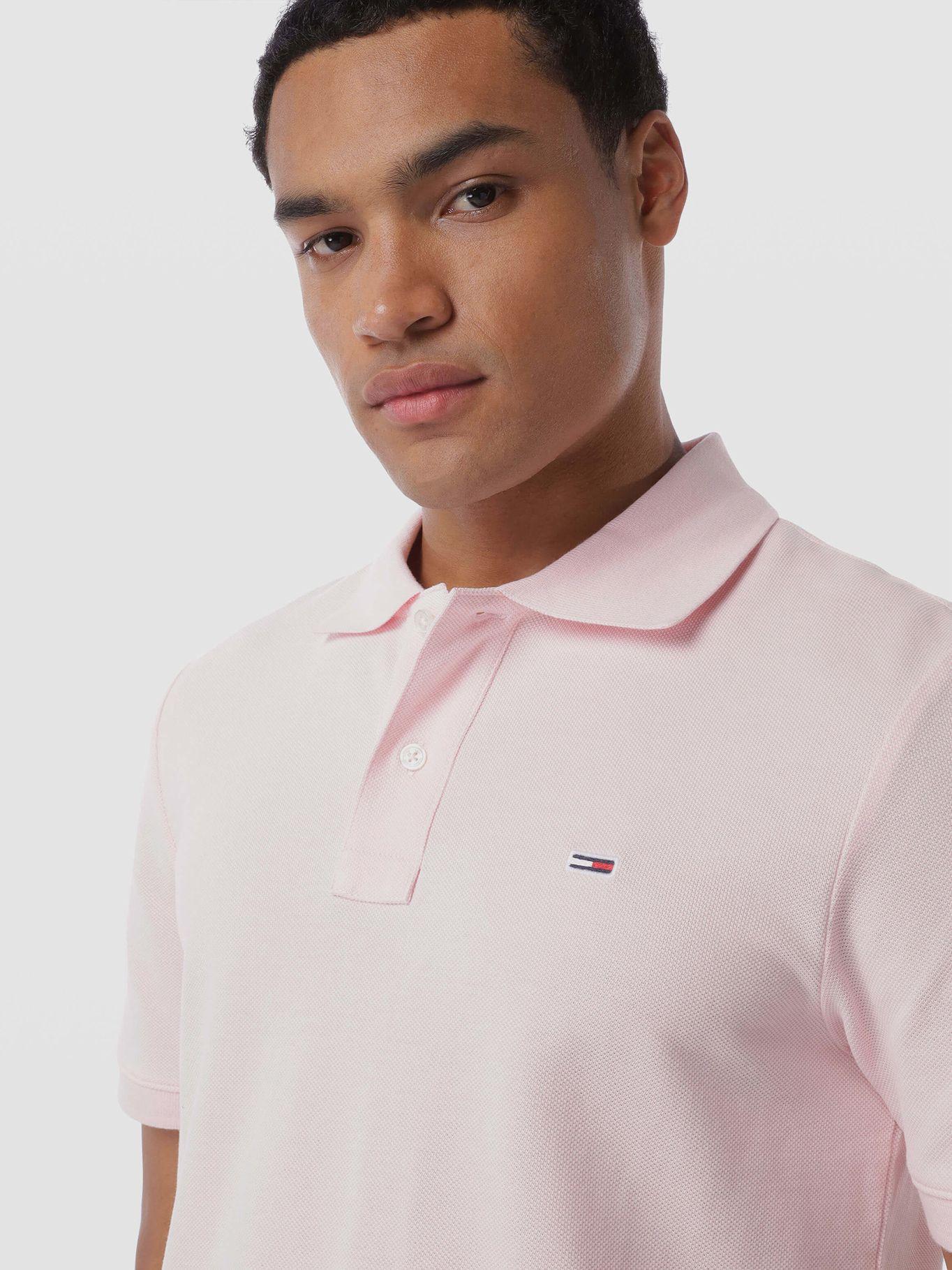 Polo Essential Con Logo Rosado Tommy Jeans-3