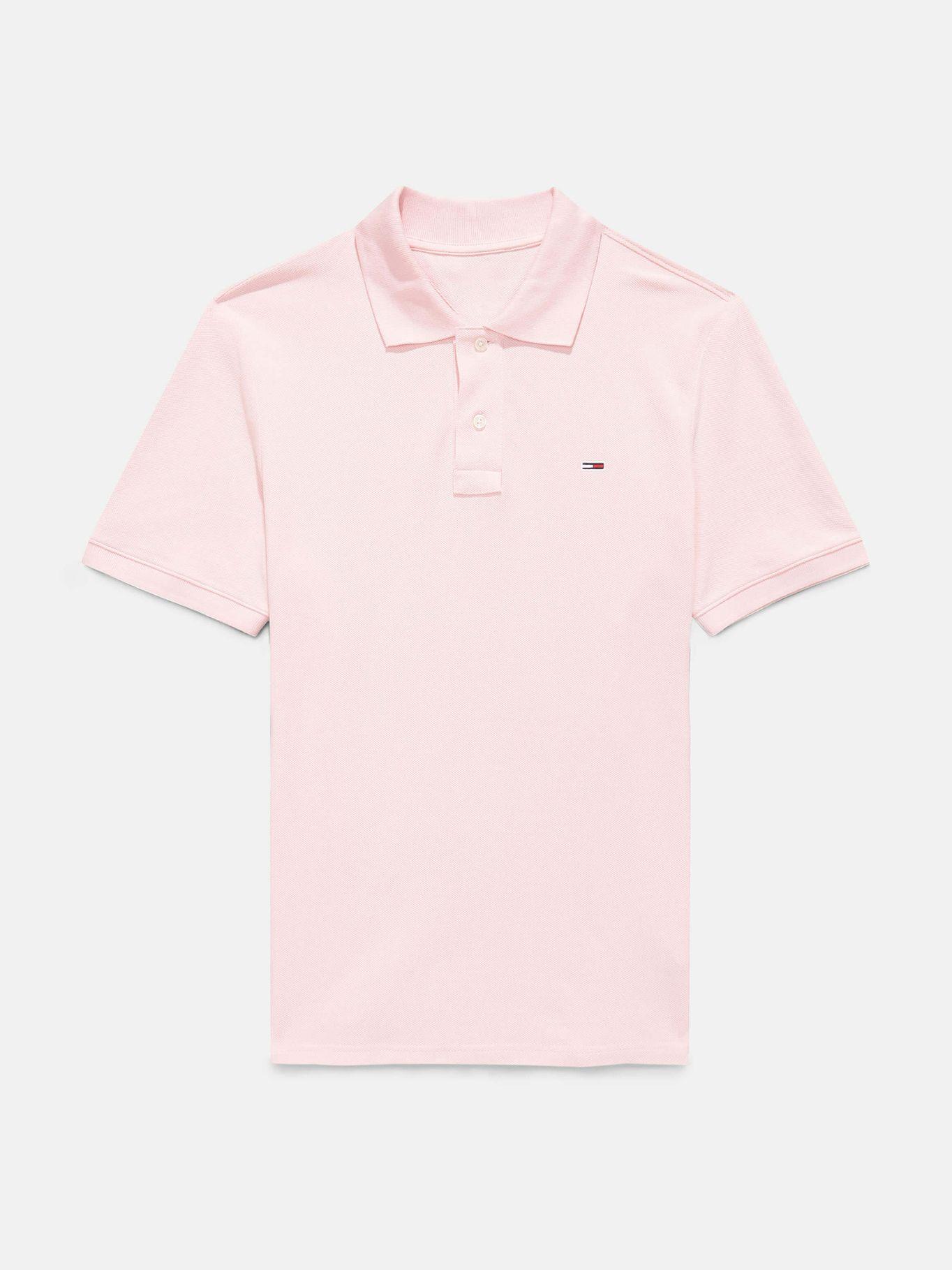 Polo Essential Con Logo Rosado Tommy Jeans-5