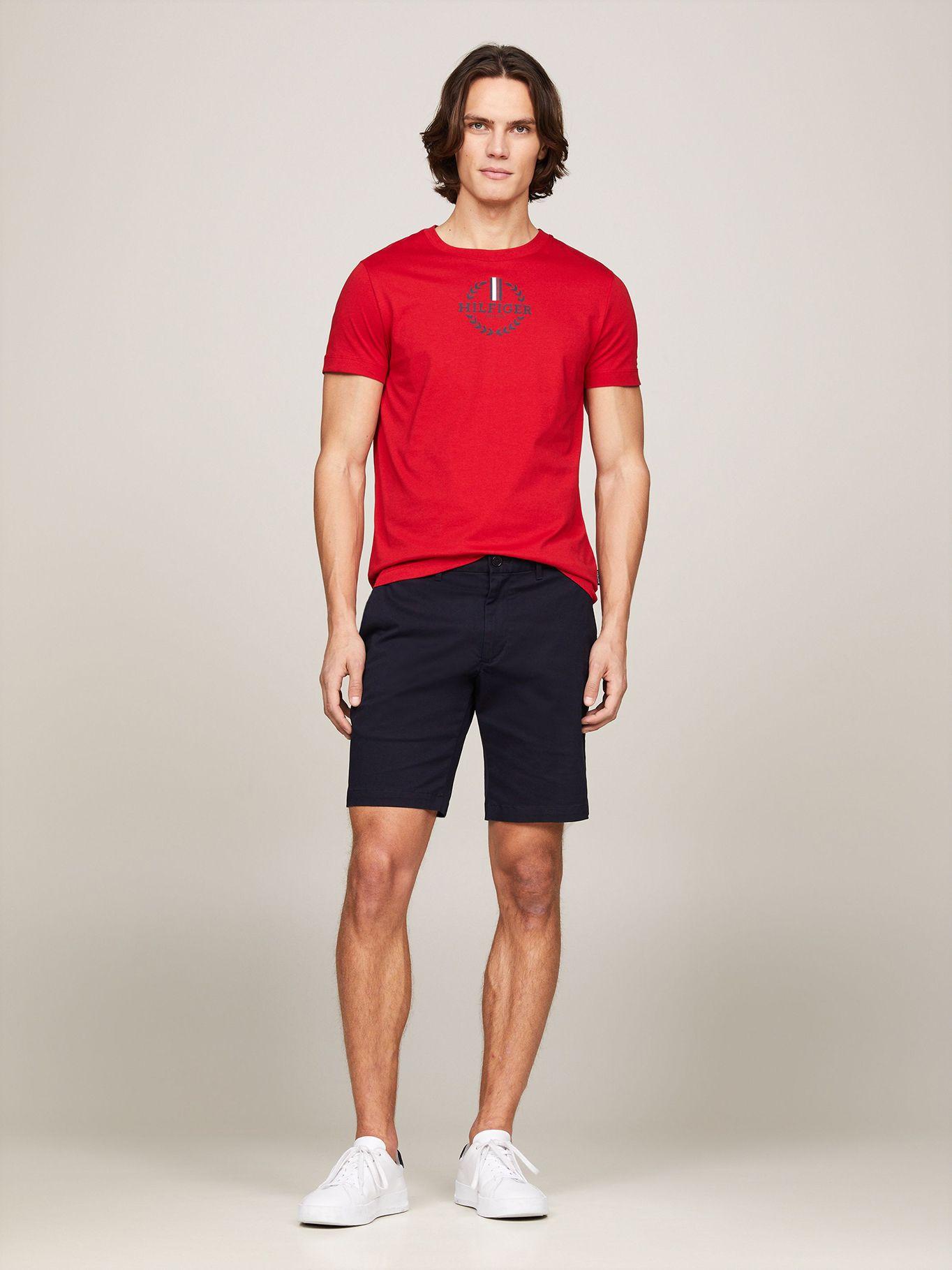 Polera Global Stripe Slim Fit Rojo Tommy Hilfiger-1