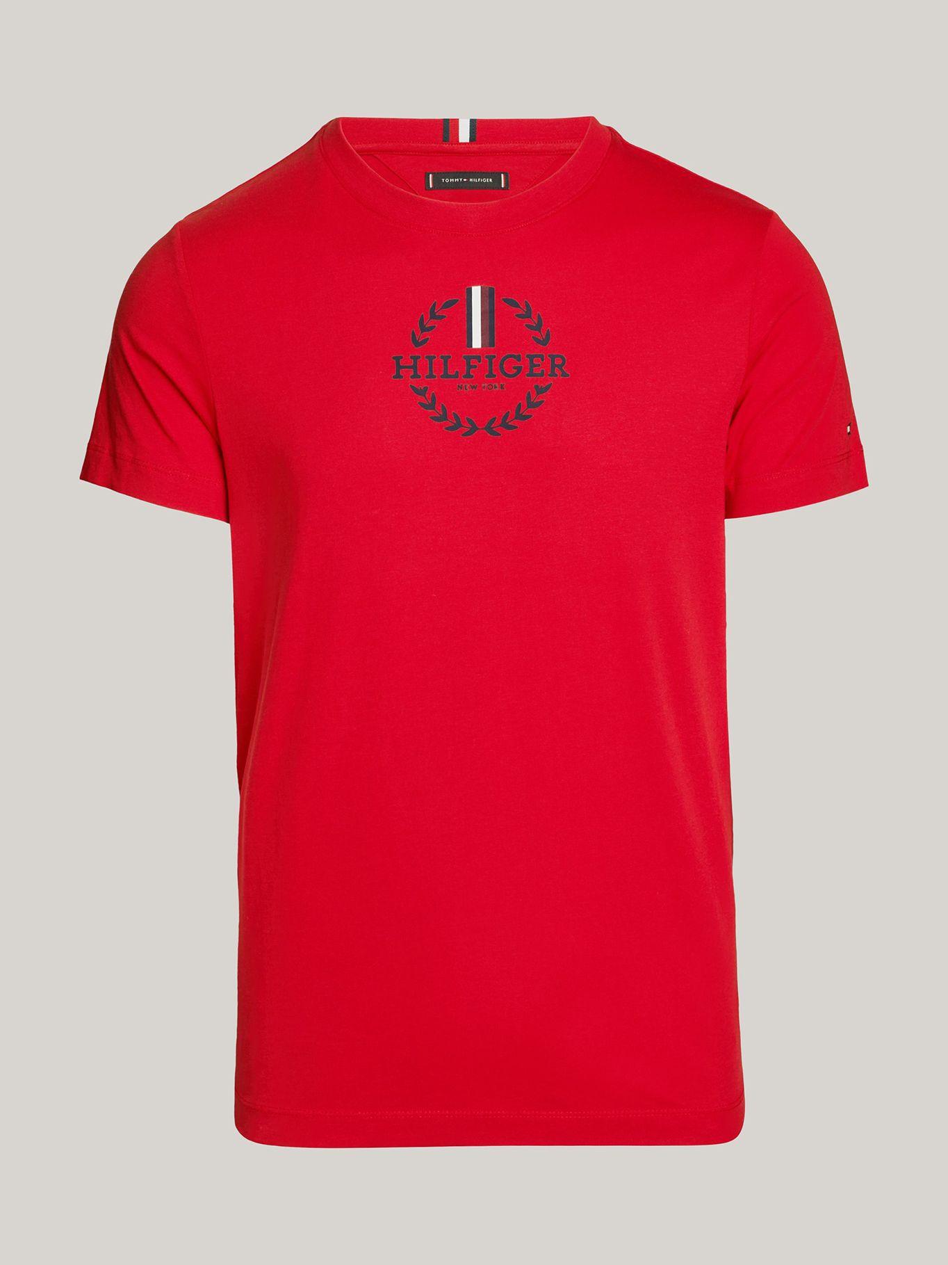 Polera Global Stripe Slim Fit Rojo Tommy Hilfiger-4