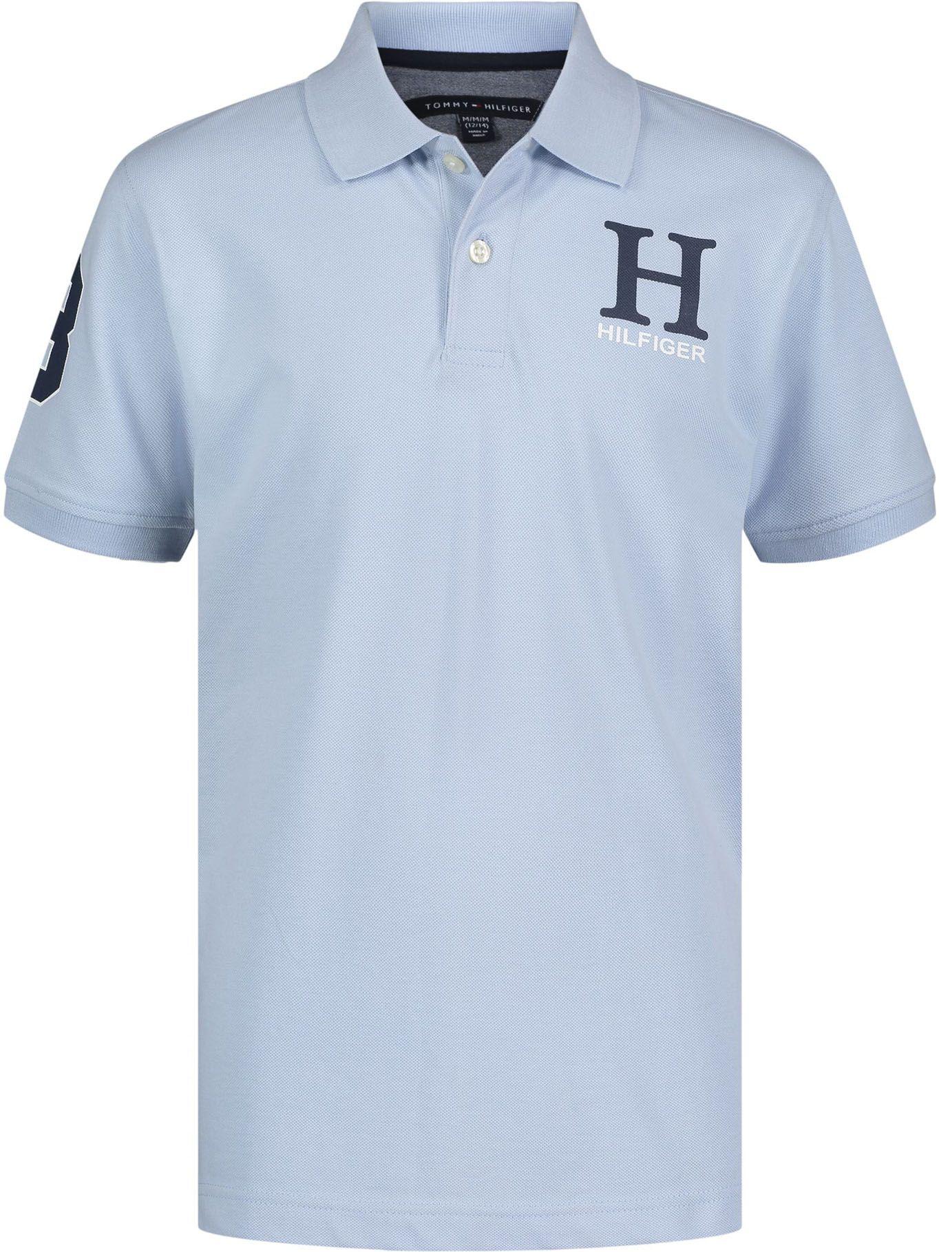 Polo Solid Con Logo Bordado Celeste Tommy Hilfiger-0