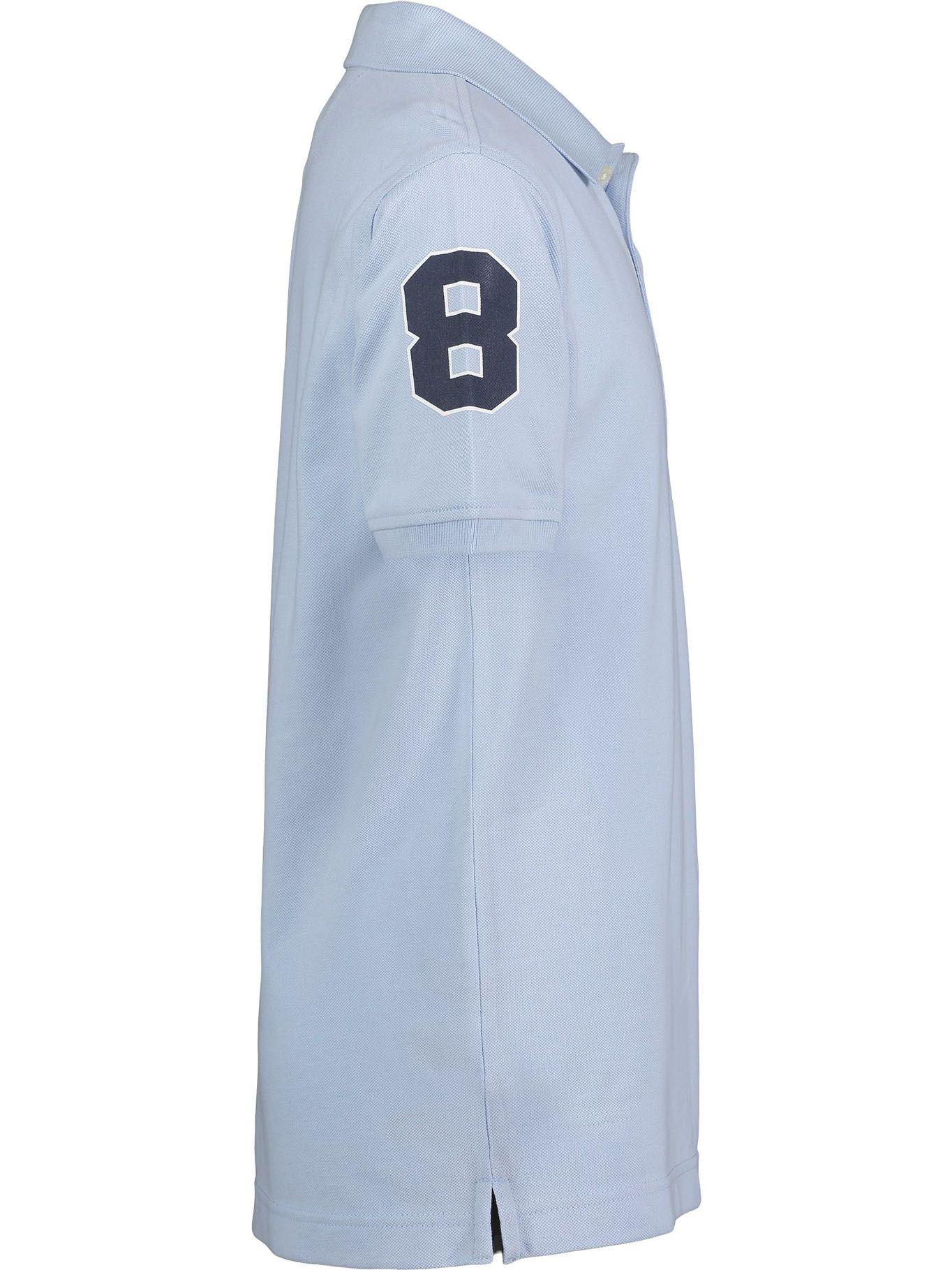 Polo Solid Con Logo Bordado Celeste Tommy Hilfiger-2