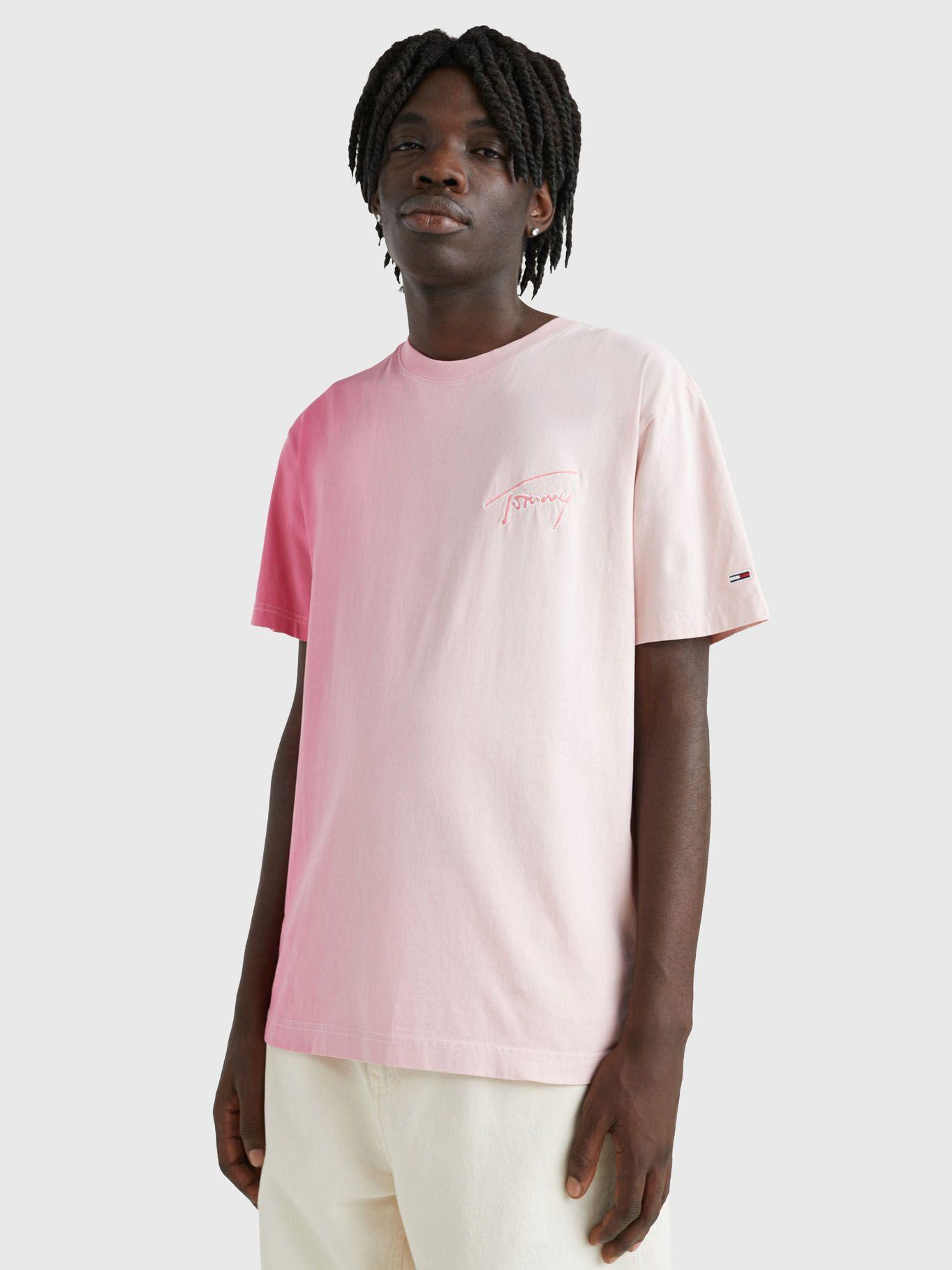 Polera Classic Dip Dye Signature Rosado Tommy Hilfiger-0