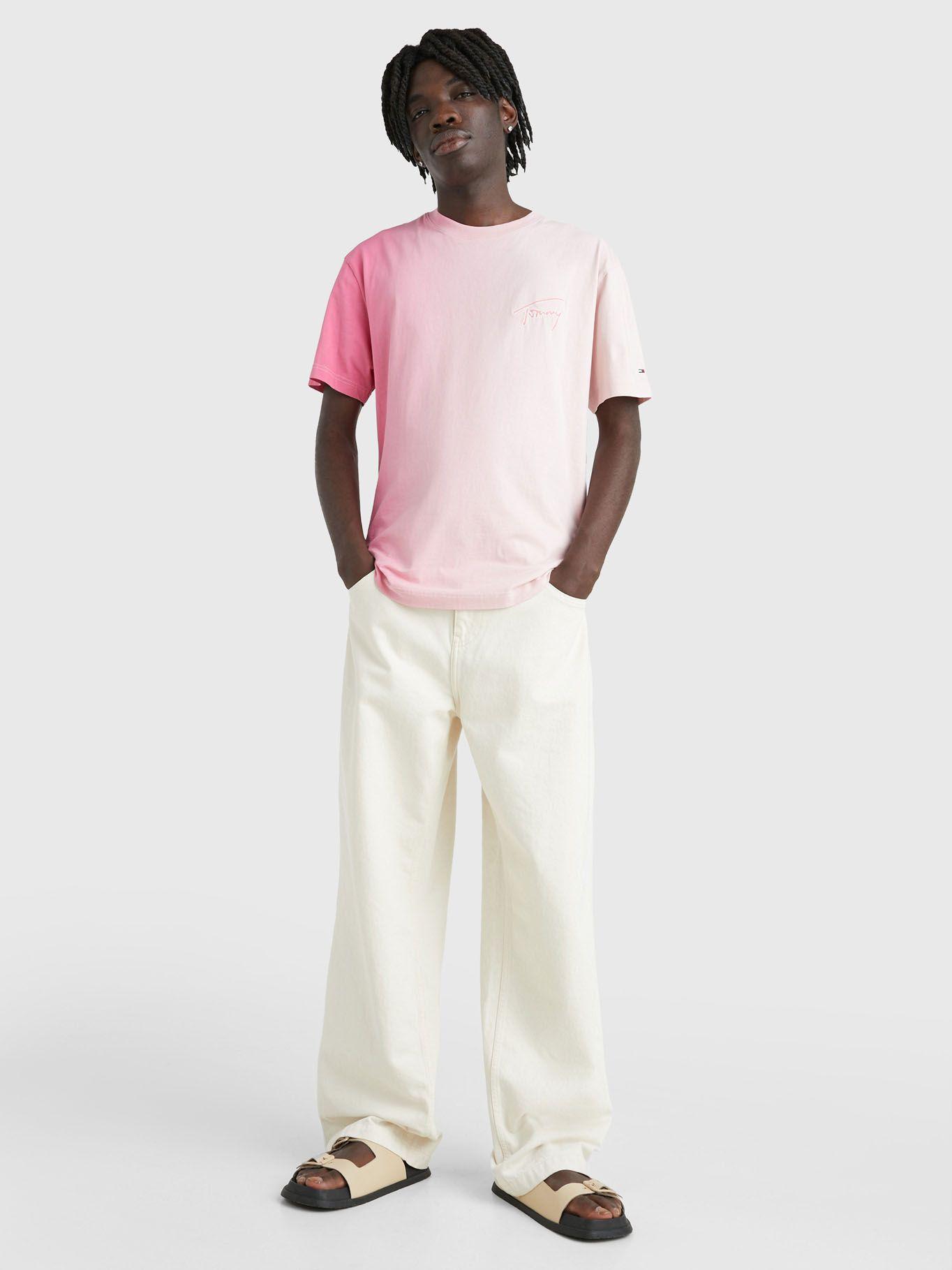 Polera Classic Dip Dye Signature Rosado Tommy Hilfiger-1