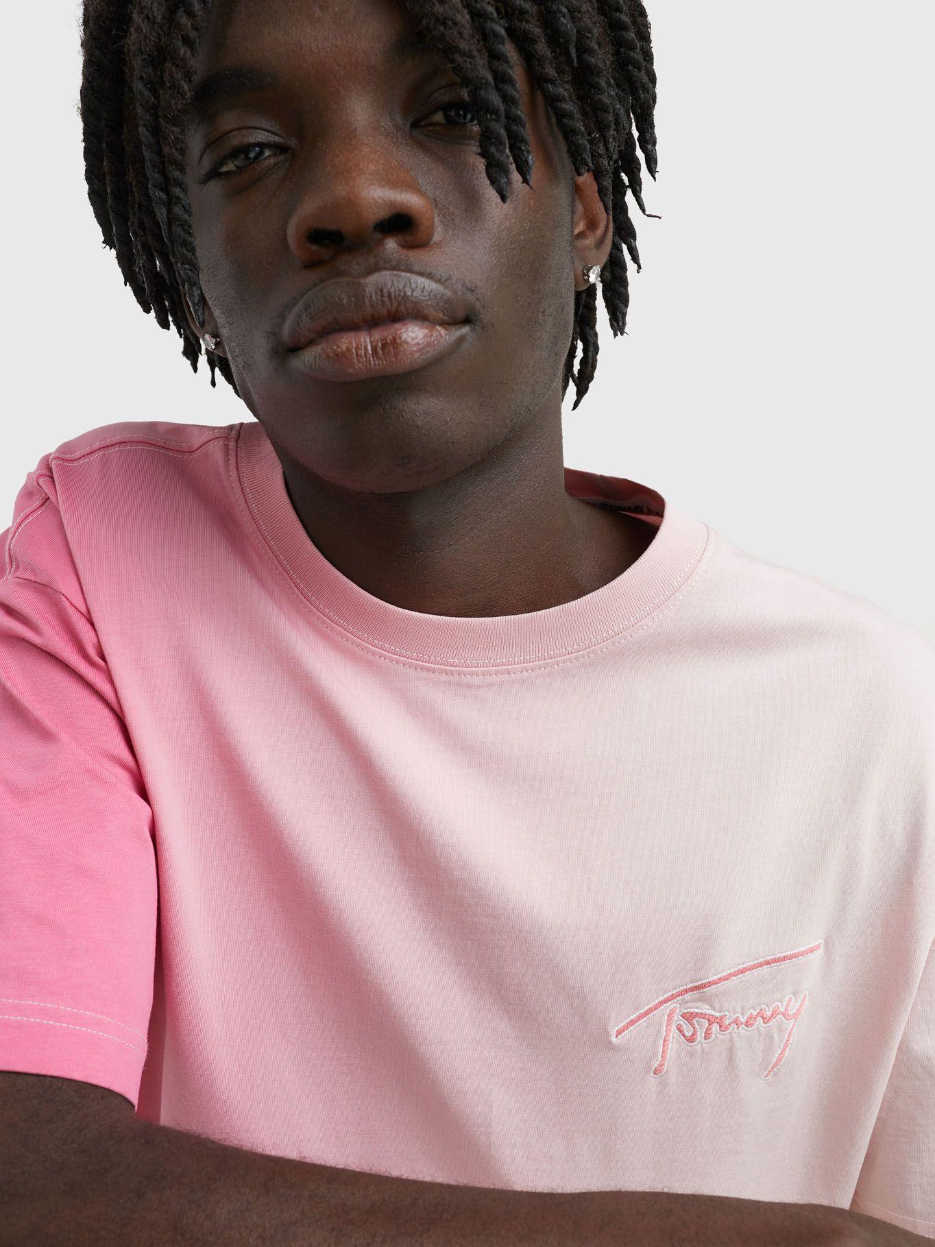 Polera Classic Dip Dye Signature Rosado Tommy Hilfiger-3