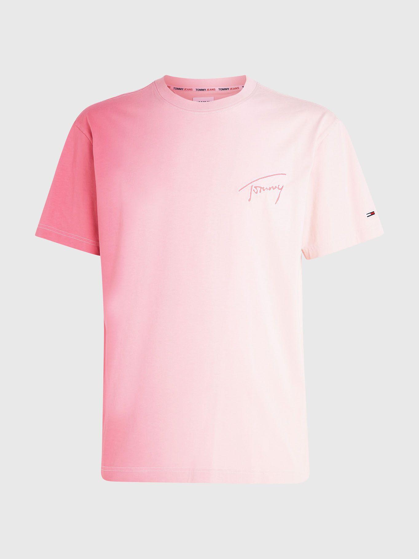 Polera Classic Dip Dye Signature Rosado Tommy Hilfiger-4